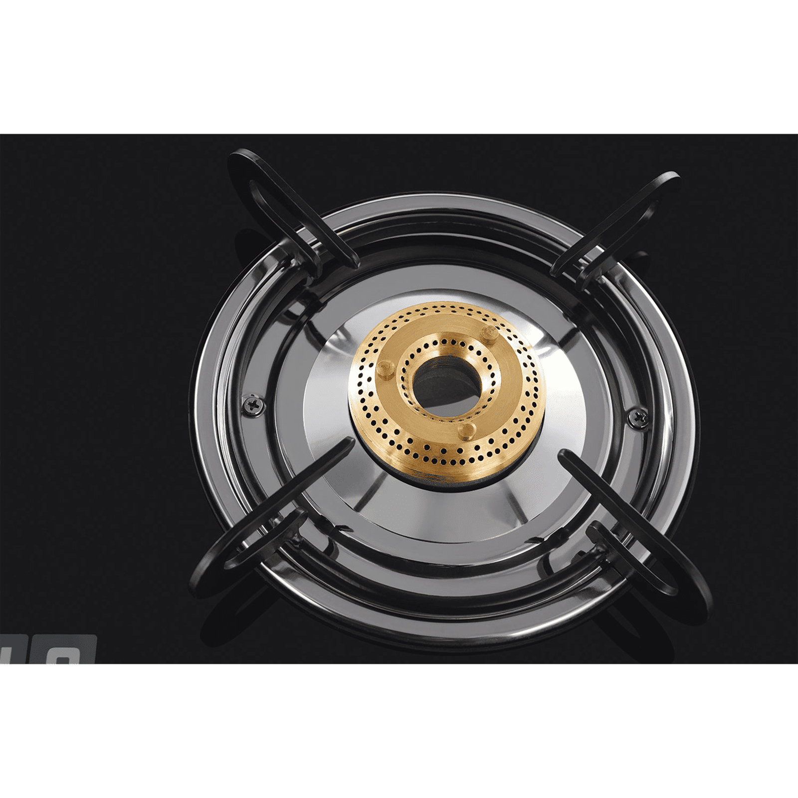 USHA Ebony GS3001 Toughened Glass Top 3 Burner Manual Gas Stove (Powder Coated Frame, Black) USHA Ebony GS3001 Toughened Glass Top 3 Burner Manual Gas Stove (Powder Coated Frame, Black)_7