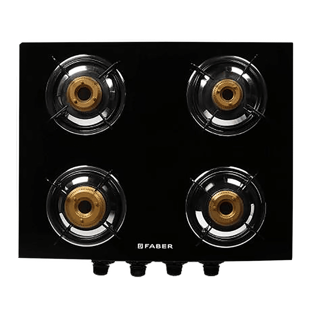 Faber Jumbo 4BB BK Toughened Glass Top 4 Burner Manual Gas Stove (Corrosion Resistance, Black) Faber Jumbo 4BB BK Toughened Glass Top 4 Burner Manual Gas Stove (Corrosion Resistance, Black)_11