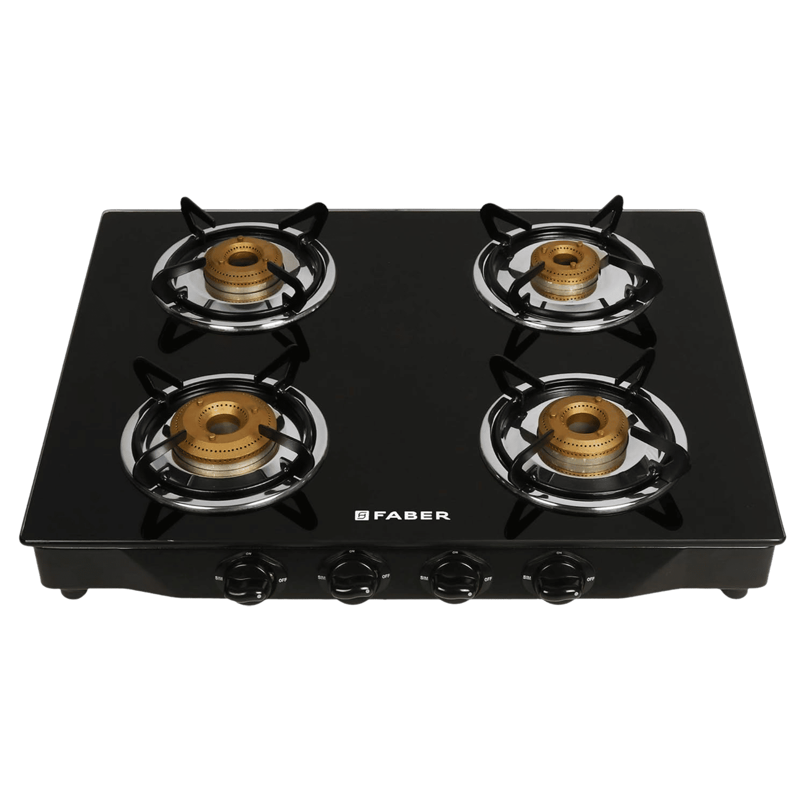Faber Jumbo 4BB BK Toughened Glass Top 4 Burner Manual Gas Stove (Corrosion Resistance, Black) Faber Jumbo 4BB BK Toughened Glass Top 4 Burner Manual Gas Stove (Corrosion Resistance, Black)_7