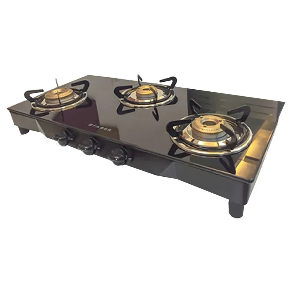 Faber JUMBO 3BB BK AI Toughened Glass Top 3 Burner Automatic Gas Stove (Corrosion Resistance, Black) Faber JUMBO 3BB BK AI Toughened Glass Top 3 Burner Automatic Gas Stove (Corrosion Resistance, Black)_8