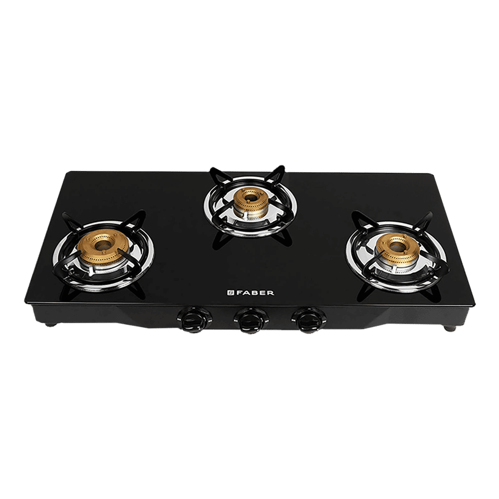 Faber JUMBO 3BB BK AI Toughened Glass Top 3 Burner Automatic Gas Stove (Corrosion Resistance, Black) Faber JUMBO 3BB BK AI Toughened Glass Top 3 Burner Automatic Gas Stove (Corrosion Resistance, Black)_9