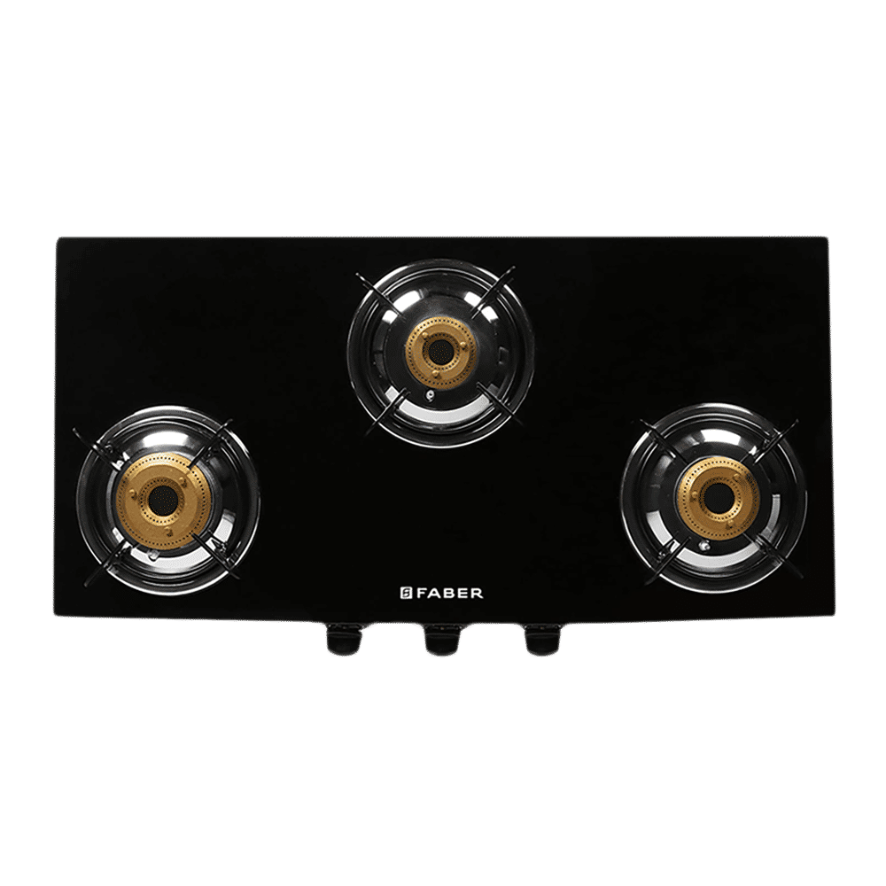 Faber JUMBO 3BB BK AI Toughened Glass Top 3 Burner Automatic Gas Stove (Corrosion Resistance, Black) Faber JUMBO 3BB BK AI Toughened Glass Top 3 Burner Automatic Gas Stove (Corrosion Resistance, Black)_6