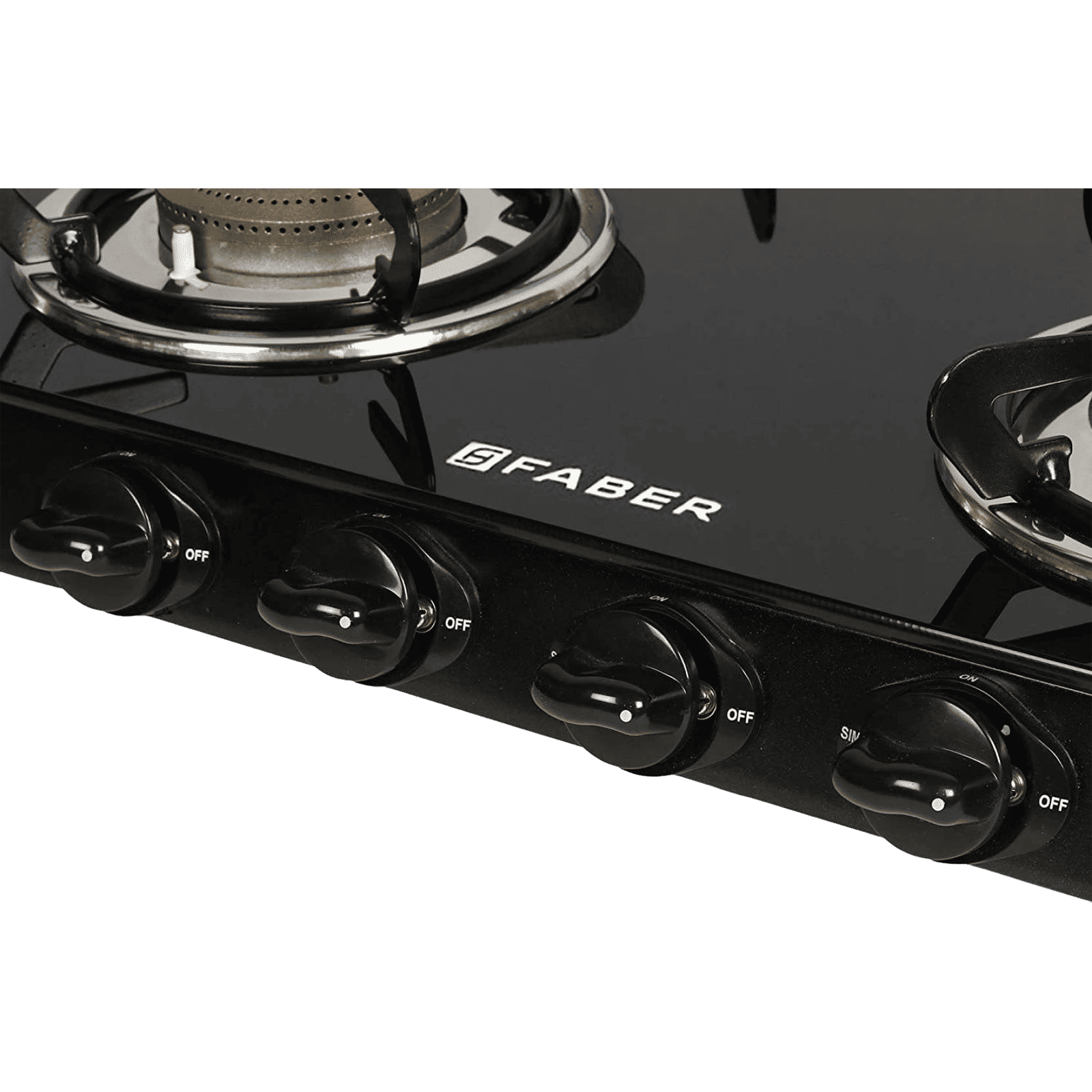 Faber Jumbo 4BB BK AI Toughened Glass Top 4 Burner Automatic Gas Stove (Corrosion Resistance, Black) Faber Jumbo 4BB BK AI Toughened Glass Top 4 Burner Automatic Gas Stove (Corrosion Resistance, Black)_5
