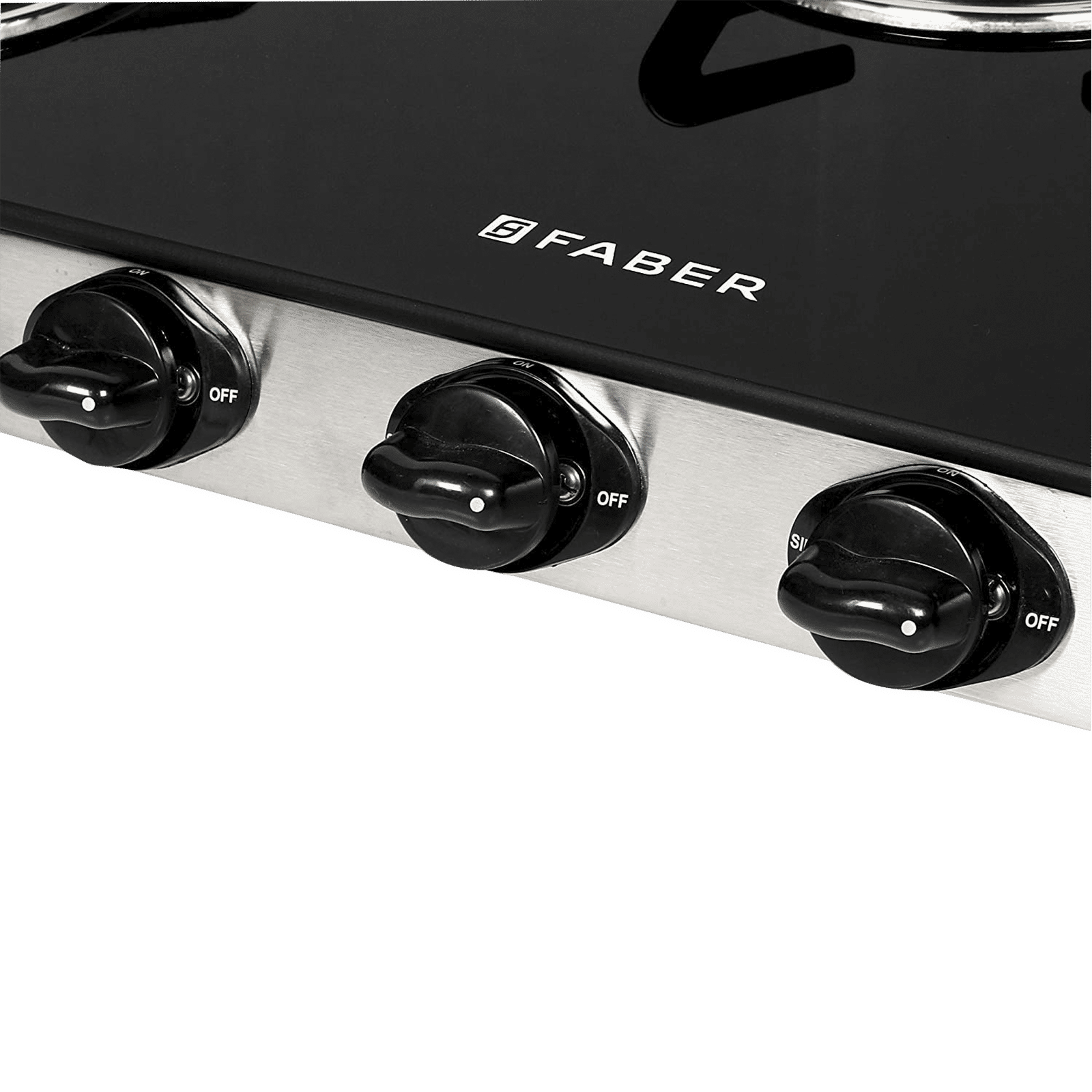Faber Jumbo 3BB SS Toughened Glass Top 3 Burner Manual Gas Stove (Corrosion Resistance, Black)_5