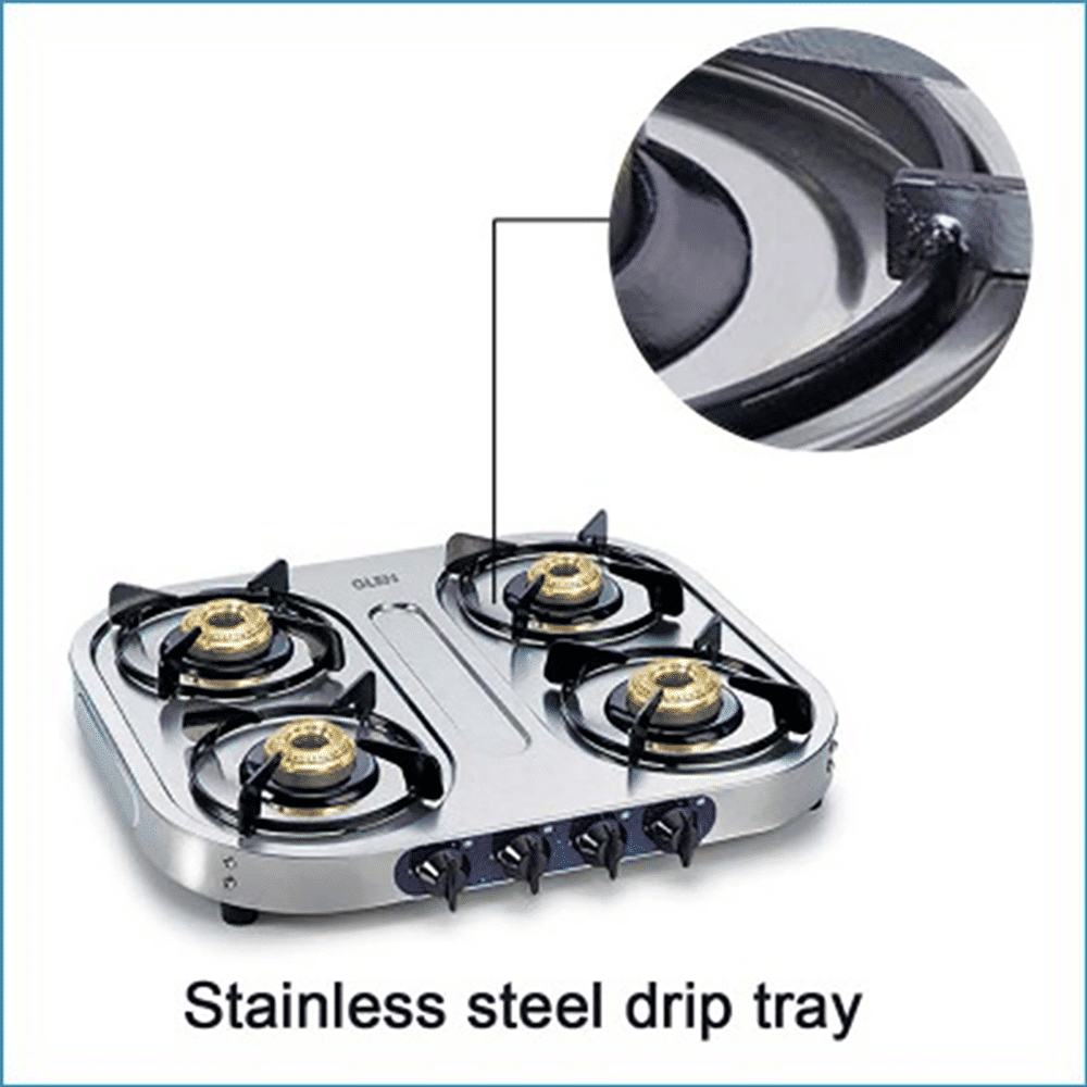 Glen 1044 HF 4 Burner Manual Gas Stove (360 Degree Revolving Nozzle, Silver) Glen 1044 HF 4 Burner Manual Gas Stove (360 Degree Revolving Nozzle, Silver)_12