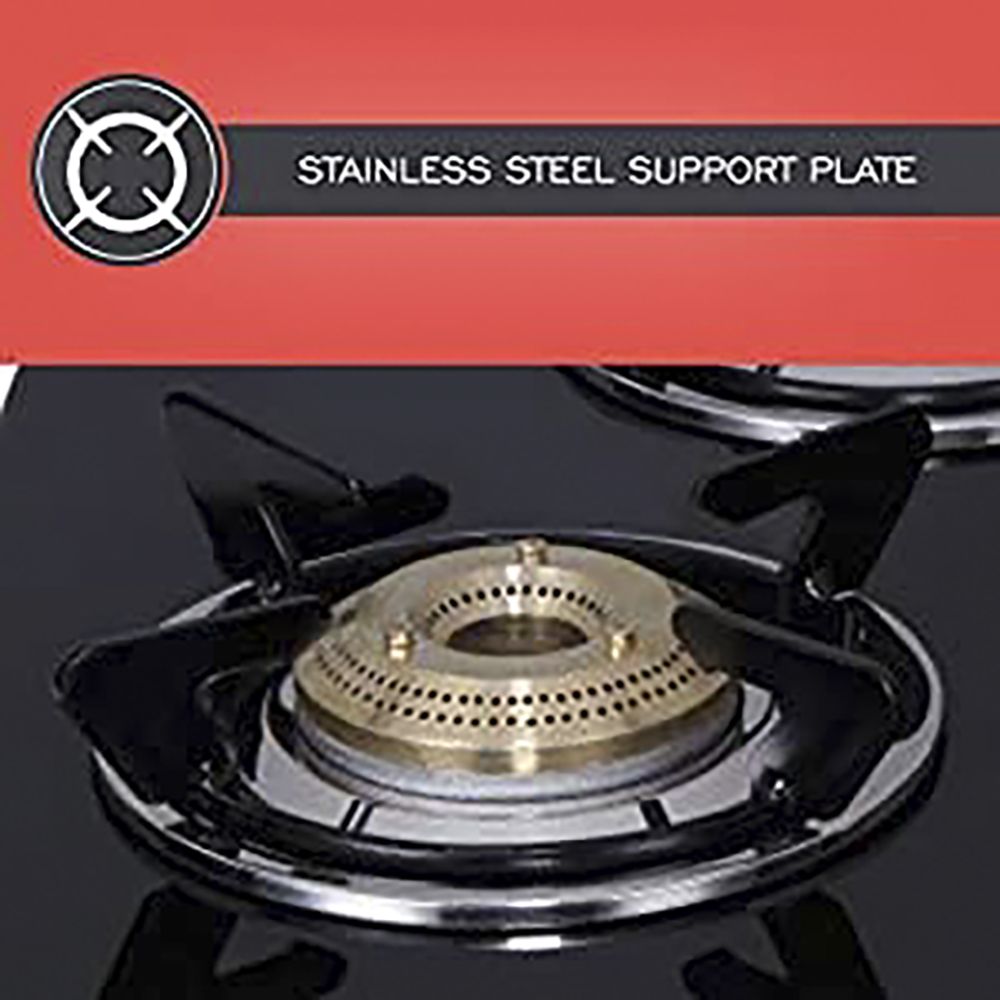 elica 694 CT DT VETRO Glass Top 4 Burner Manual Gas Stove (Round Euro Coated Grid, Black) elica 694 CT DT VETRO Glass Top 4 Burner Manual Gas Stove (Round Euro Coated Grid, Black)_4