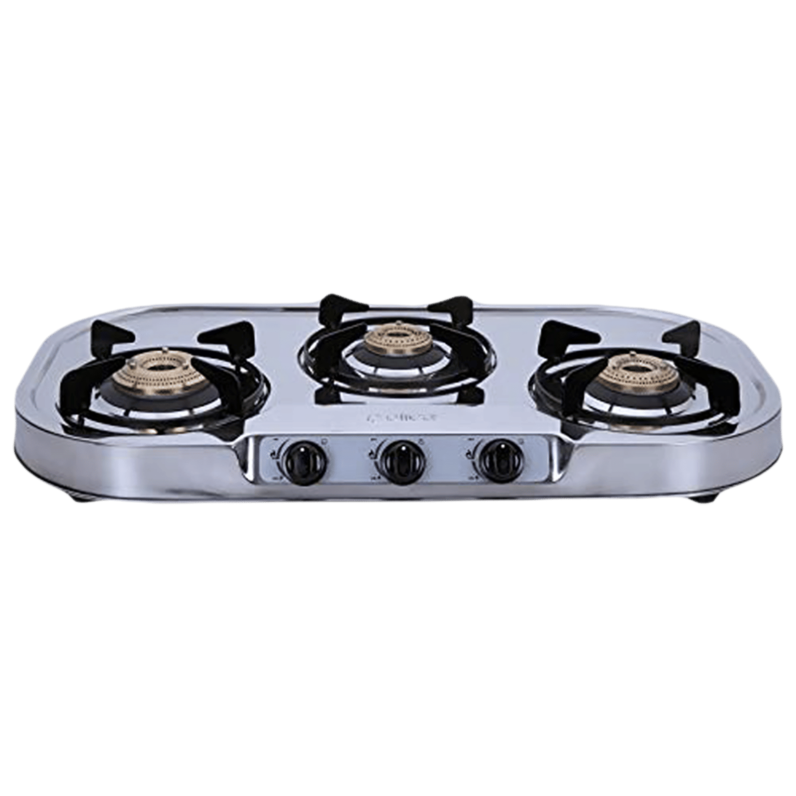 Elica INOX 753 SS 3 Burner Manual Gas Stove (Round Euro Coated Grid, Silver) Elica INOX 753 SS 3 Burner Manual Gas Stove (Round Euro Coated Grid, Silver)_1