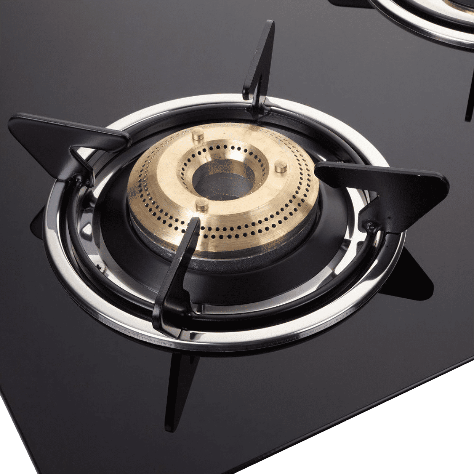 elica Patio ICT 773 DT SERIES Toughened Glass Top 3 Burner Manual Gas Stove (Rust Resistant, Black) elica Patio ICT 773 DT SERIES Toughened Glass Top 3 Burner Manual Gas Stove (Rust Resistant, Black)_4