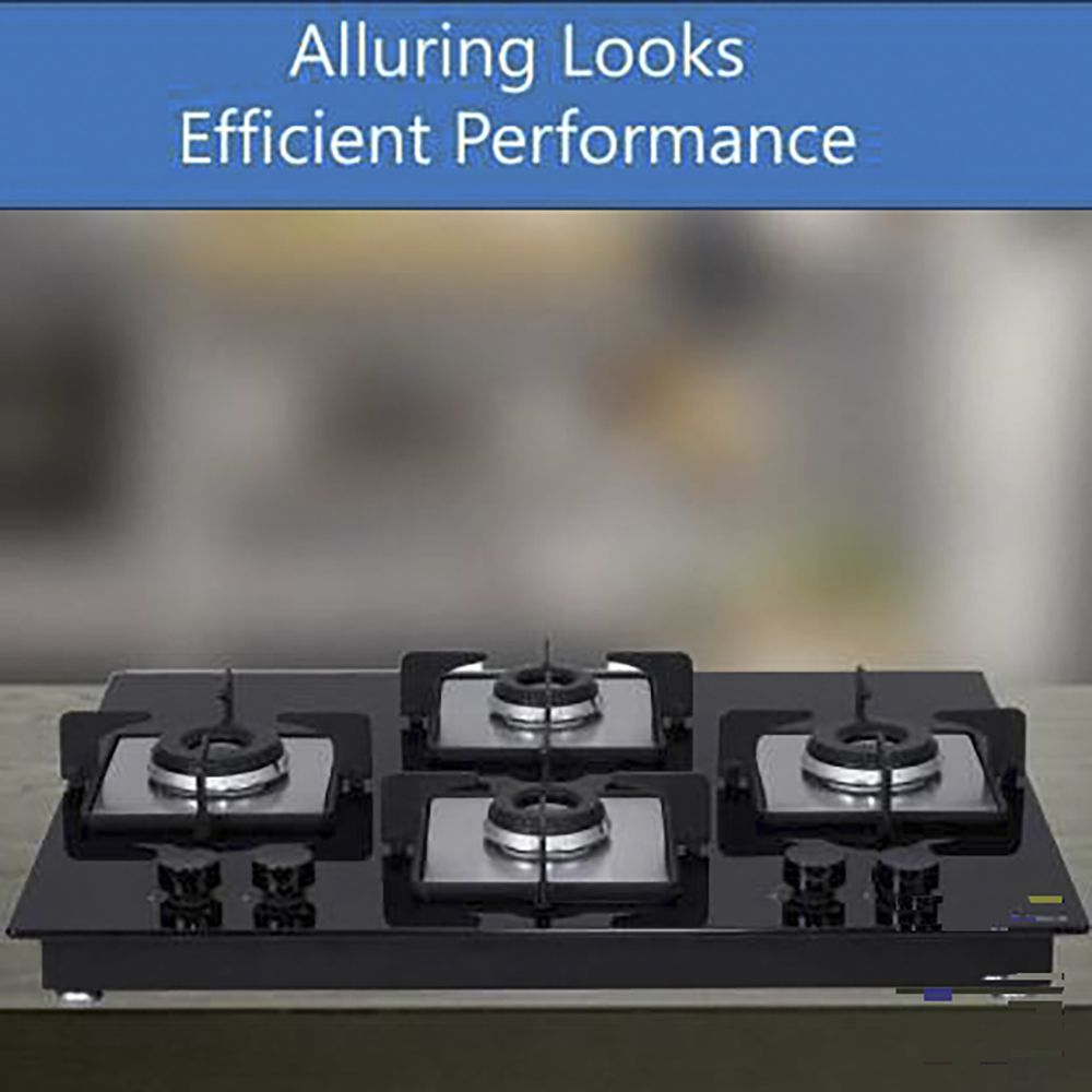 Elica FLEXI HCT 470 DX LOTUS BK Toughened Glass Top 4 Burner Automatic Electric Hob (360 Degree Nozzle Rotation, Black)_7