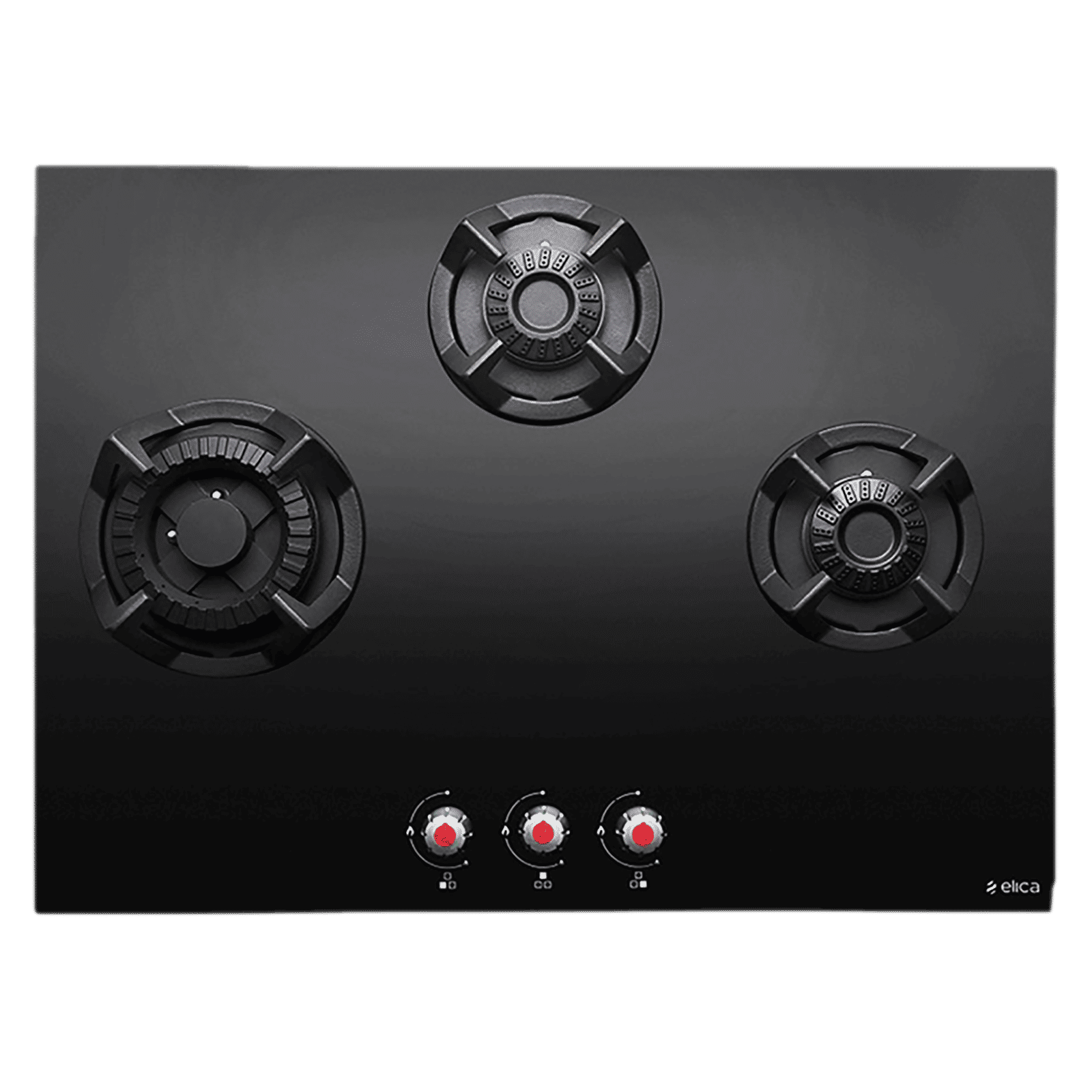 Elica CLASSIC MFC 3B 70 SWIRL N Glass Top 3 Burner Automatic Electric Hob (Multi Flame Control, Black) Elica CLASSIC MFC 3B 70 SWIRL N Glass Top 3 Burner Automatic Electric Hob (Multi Flame Control, Black)_1