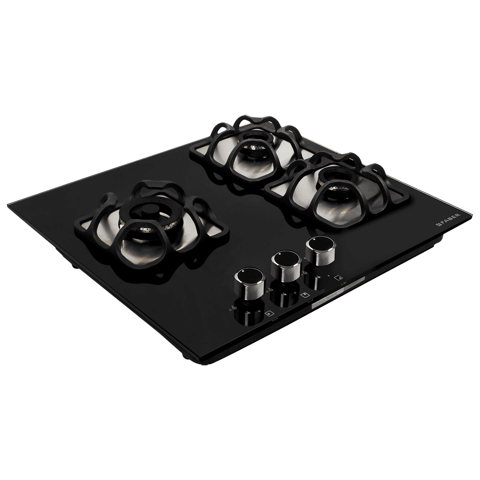 Faber Imperia 603 BRB CI BK Toughened Glass Top 3 Burner Automatic Hob (High Quality Knob, Black)_9