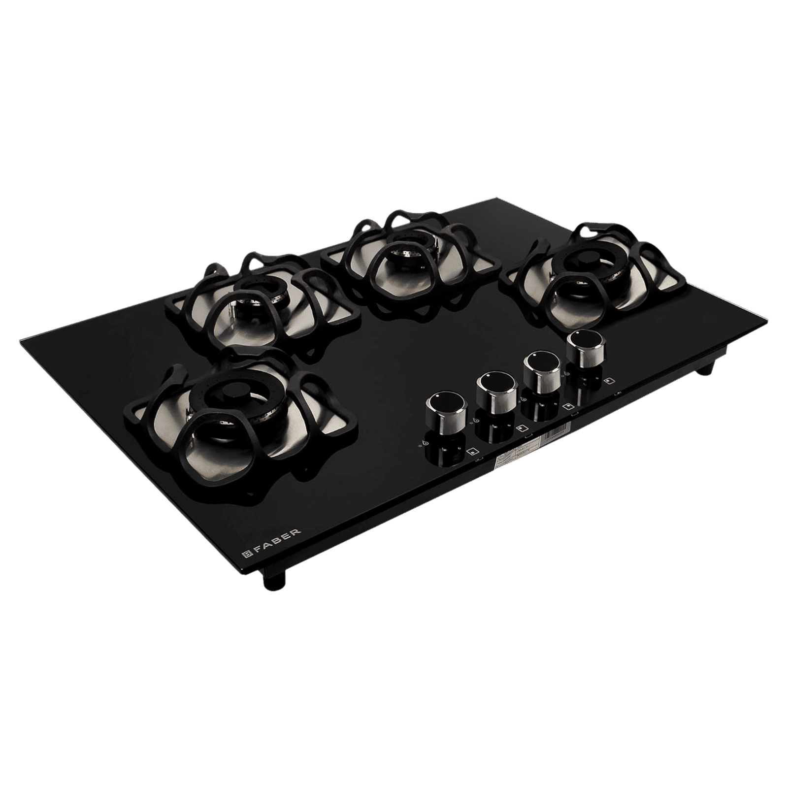 Faber Imperia 784 BRB CI BK Toughened Glass Top 4 Burner Automatic Hob (High Quality Knob, Black) Faber Imperia 784 BRB CI BK Toughened Glass Top 4 Burner Automatic Hob (High Quality Knob, Black)_6