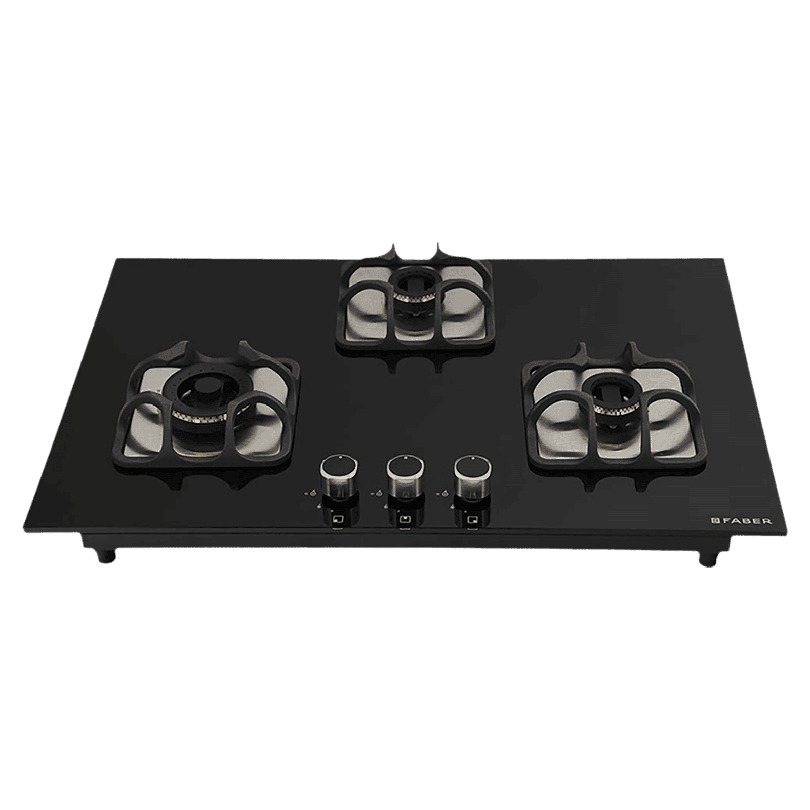 Faber Imperia Plus 783 BRB CI BK Toughened Glass Top 3 Burner Automatic Hob (High Quality Knob, Black) Faber Imperia Plus 783 BRB CI BK Toughened Glass Top 3 Burner Automatic Hob (High Quality Knob, Black)_8