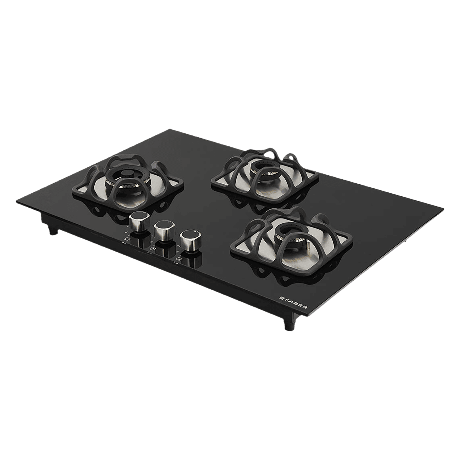 Faber Imperia Plus 783 BRB CI BK Toughened Glass Top 3 Burner Automatic Hob (High Quality Knob, Black) Faber Imperia Plus 783 BRB CI BK Toughened Glass Top 3 Burner Automatic Hob (High Quality Knob, Black)_9