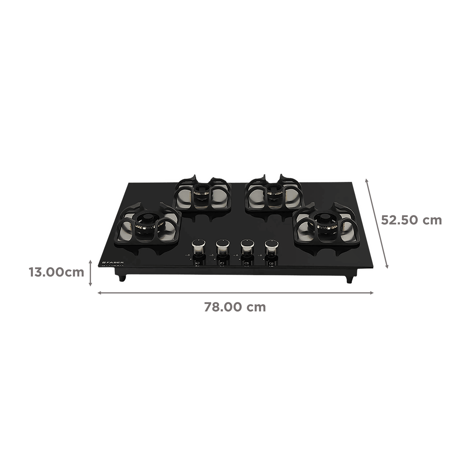 Faber Imperia Plus 784 BRB CI BK Toughened Glass Top 4 Burner Automatic Hob (High Quality Knob, Black) Faber Imperia Plus 784 BRB CI BK Toughened Glass Top 4 Burner Automatic Hob (High Quality Knob, Black)_2