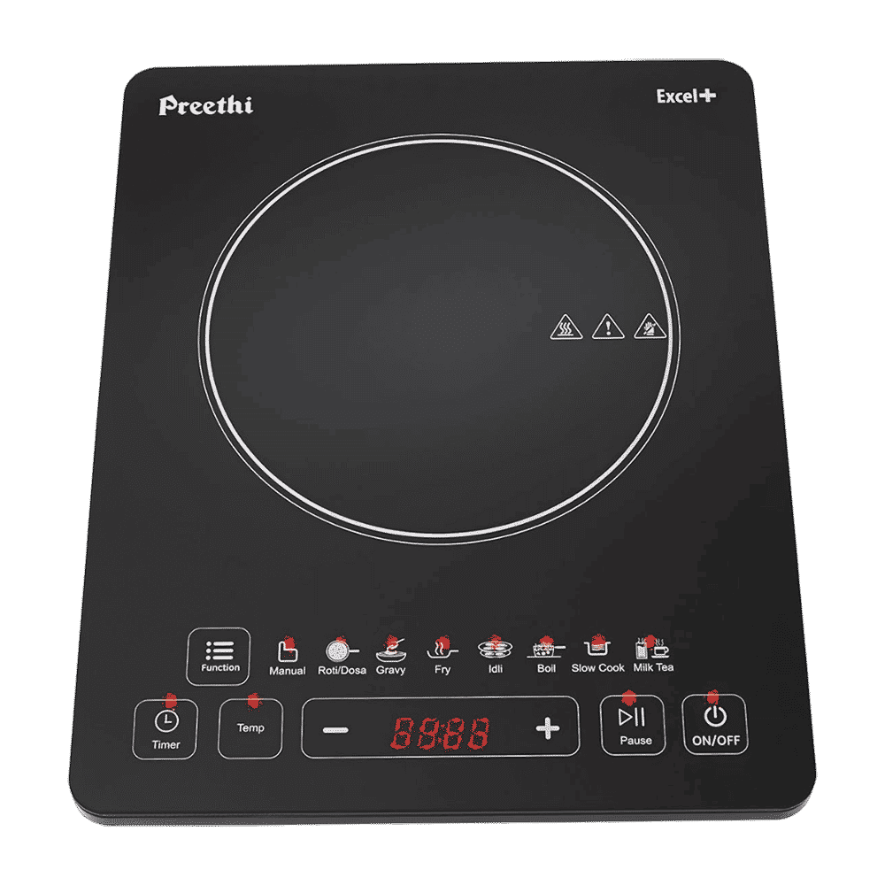 Preethi Excel Plus 117 1600W Induction Cooktop with 7 Preset Menus Preethi Excel Plus 117 1600W Induction Cooktop with 7 Preset Menus_1