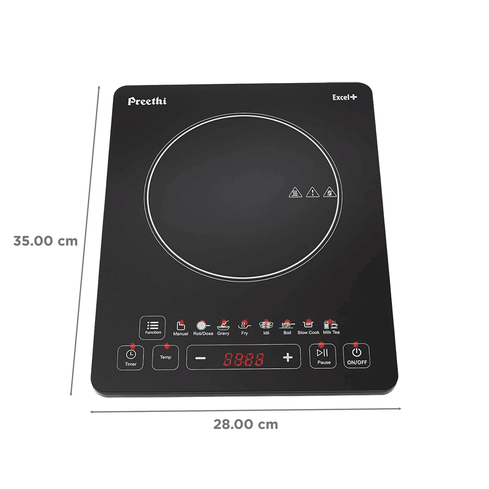 Preethi Excel Plus 117 1600W Induction Cooktop with 7 Preset Menus Preethi Excel Plus 117 1600W Induction Cooktop with 7 Preset Menus_2