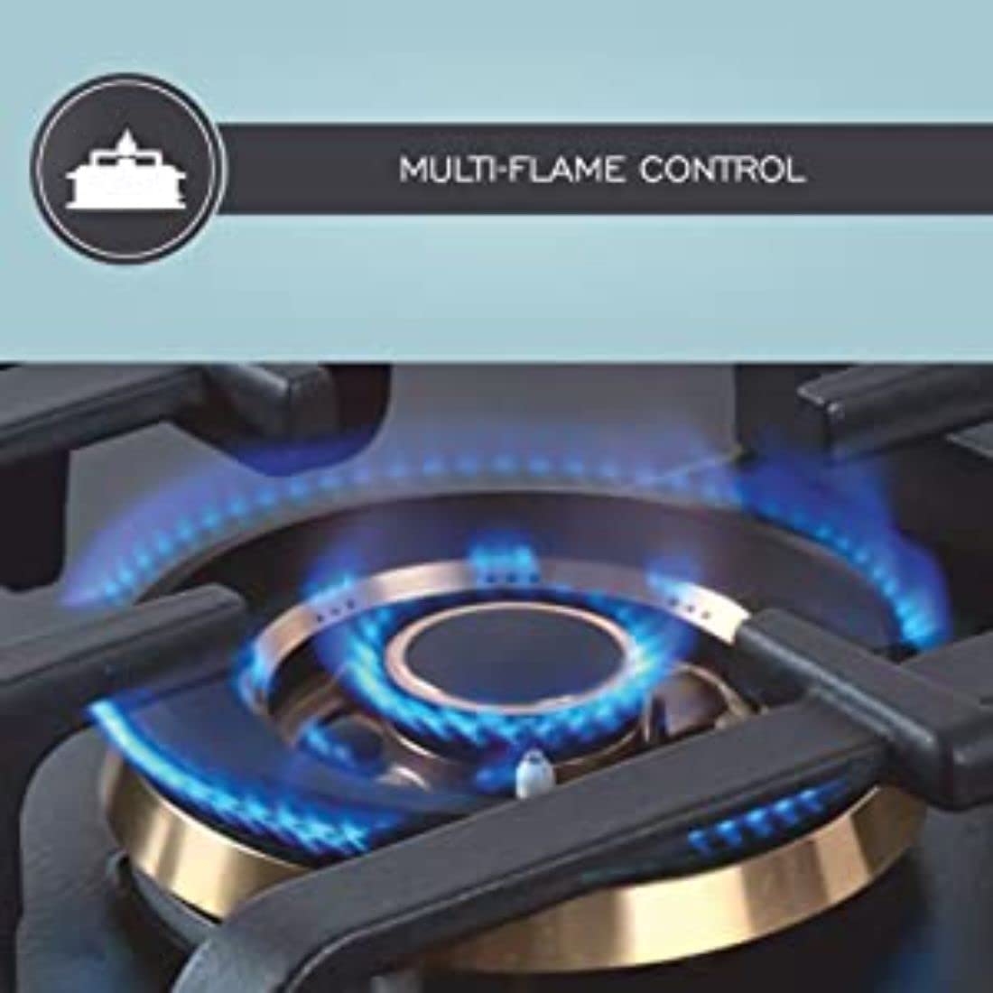 Elica Flexi Pro FB 4B 70 MT DX Glass Top 4 Burner Automatic Hob (Round Metallic Knob, Black) Elica Flexi Pro FB 4B 70 MT DX Glass Top 4 Burner Automatic Hob (Round Metallic Knob, Black)_11
