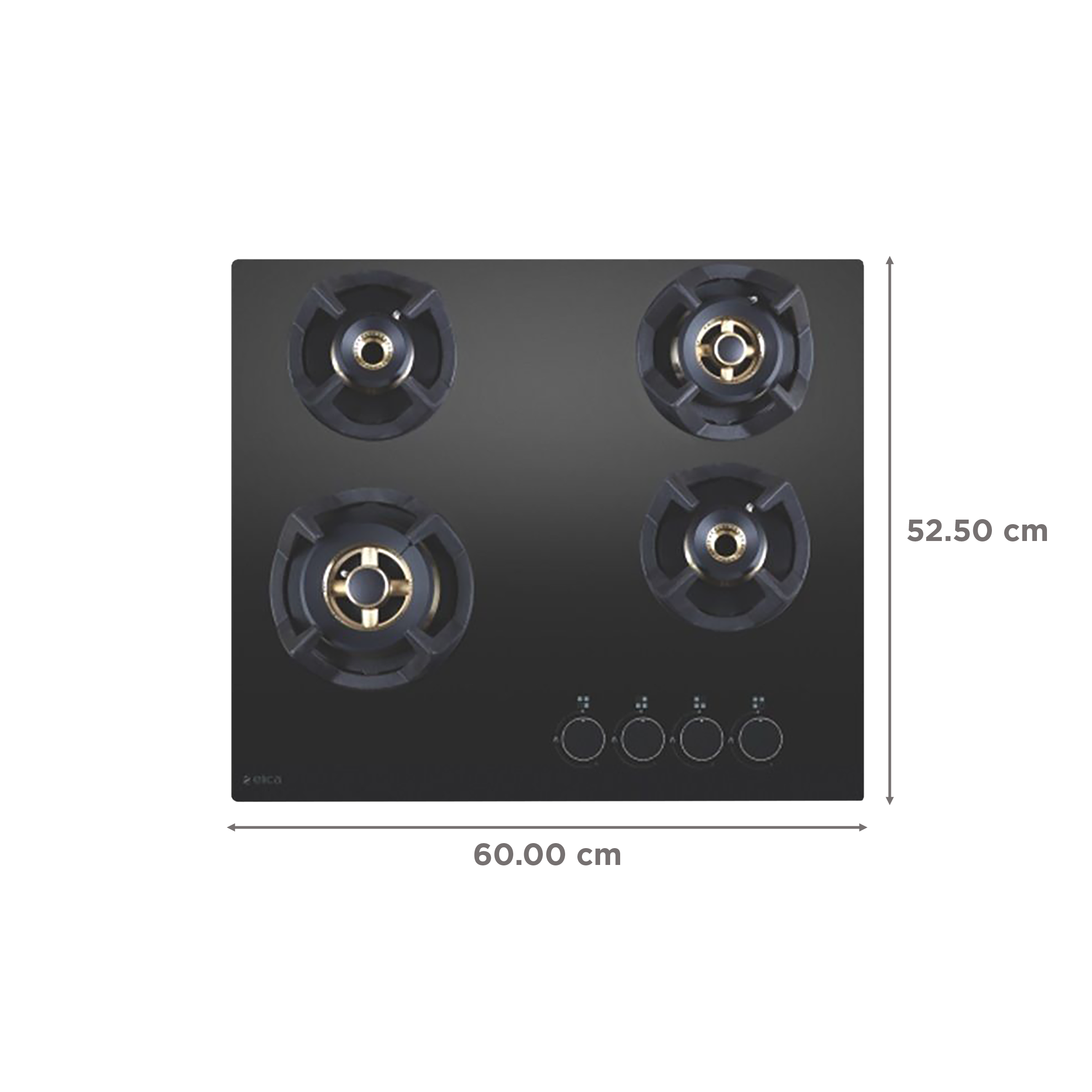 Elica CLASSIC FLEXI FB MFC 4B 60 MT Toughened Glass Top 4 Burner Automatic Electric Hob (Round Metallic Knob, Black) Elica CLASSIC FLEXI FB MFC 4B 60 MT Toughened Glass Top 4 Burner Automatic Electric Hob (Round Metallic Knob, Black)_2