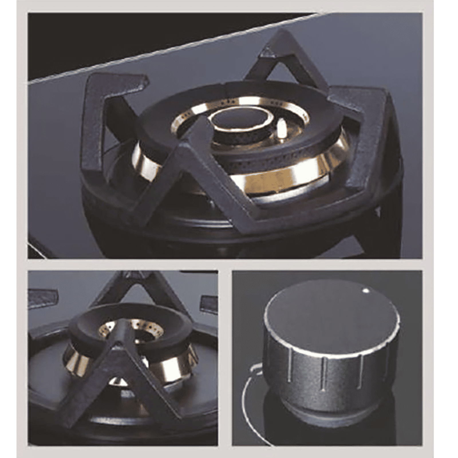 Elica CLASSIC FLEXI FB MFC 4B 60 MT Toughened Glass Top 4 Burner Automatic Electric Hob (Round Metallic Knob, Black) Elica CLASSIC FLEXI FB MFC 4B 60 MT Toughened Glass Top 4 Burner Automatic Electric Hob (Round Metallic Knob, Black)_5