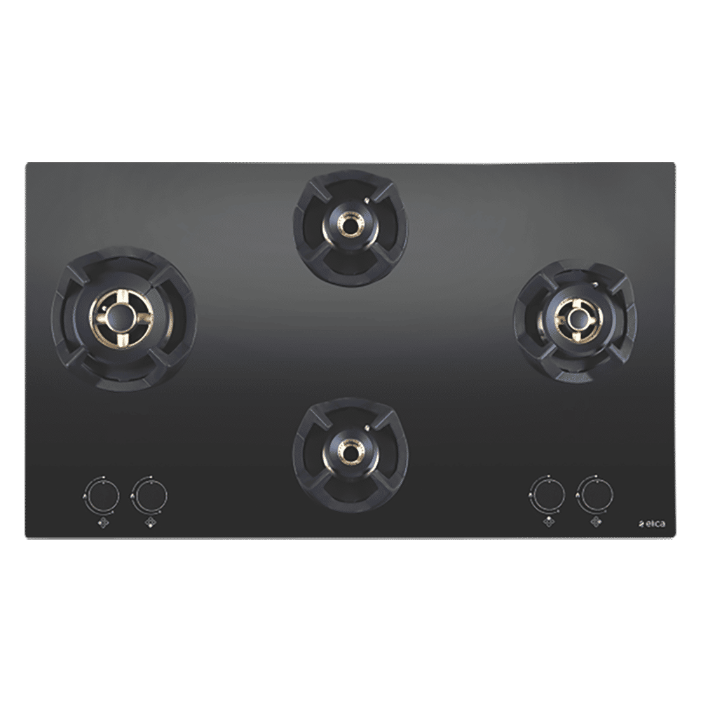 Elica CLASSIC FLEXI FB MFC 4B 70 MT Glass Top 4 Burner Automatic Electric Hob (Round Metallic Knob, Black) Elica CLASSIC FLEXI FB MFC 4B 70 MT Glass Top 4 Burner Automatic Electric Hob (Round Metallic Knob, Black)_1