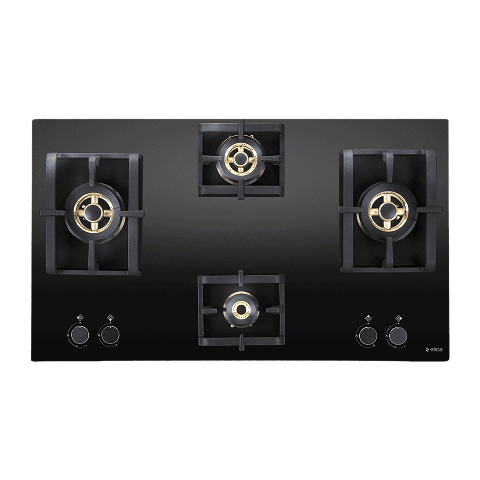 Elica PRO FB MFC 4B 91 DX FFD Glass Top 4 Burner Automatic Electric Hob (Round Metallic Knob, Black) Elica PRO FB MFC 4B 91 DX FFD Glass Top 4 Burner Automatic Electric Hob (Round Metallic Knob, Black)_1