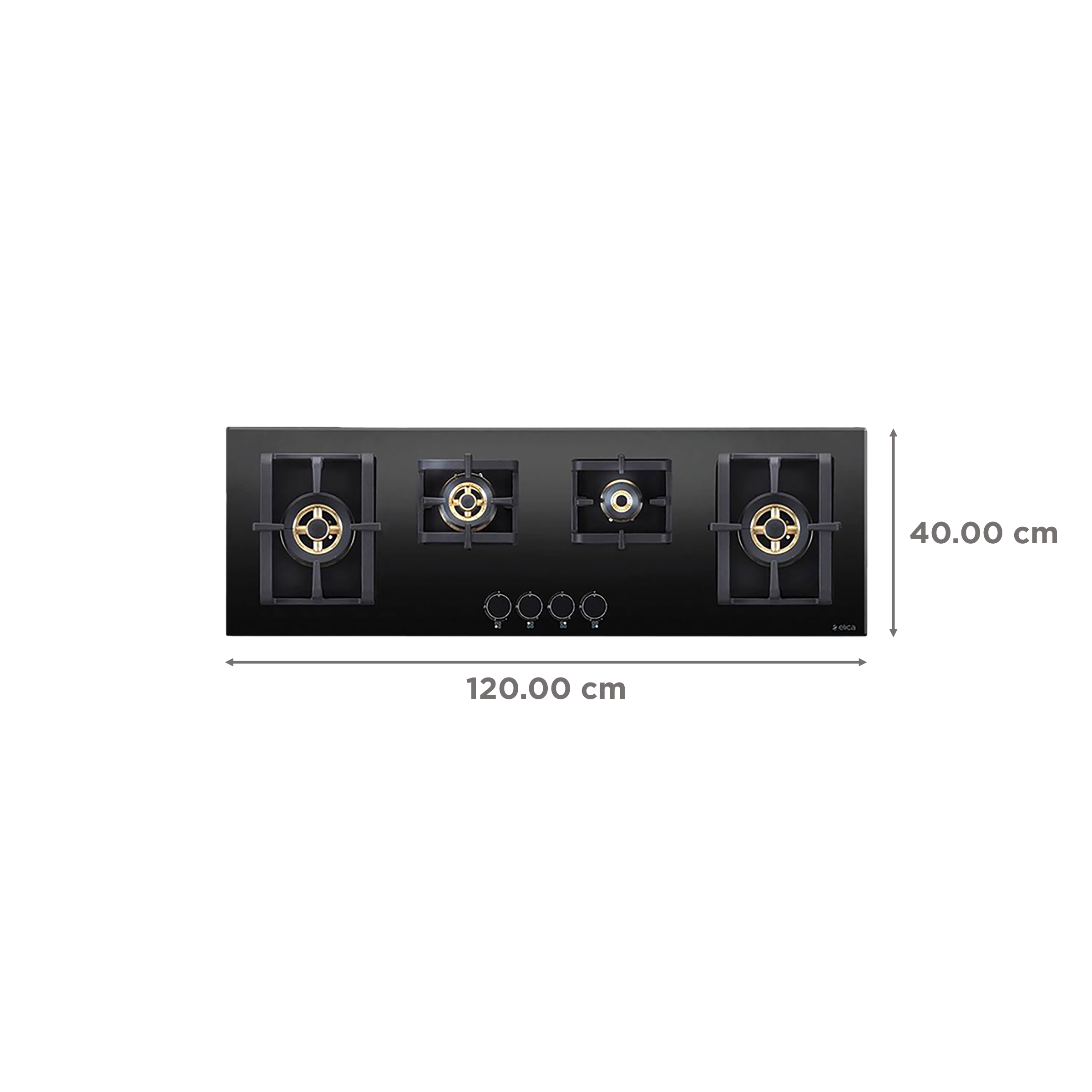 Elica PRO FB MFC 4B 120 DX FFD Glass Top 4 Burner Automatic Electric Hob (Round Metallic Knob, Black) Elica PRO FB MFC 4B 120 DX FFD Glass Top 4 Burner Automatic Electric Hob (Round Metallic Knob, Black)_2