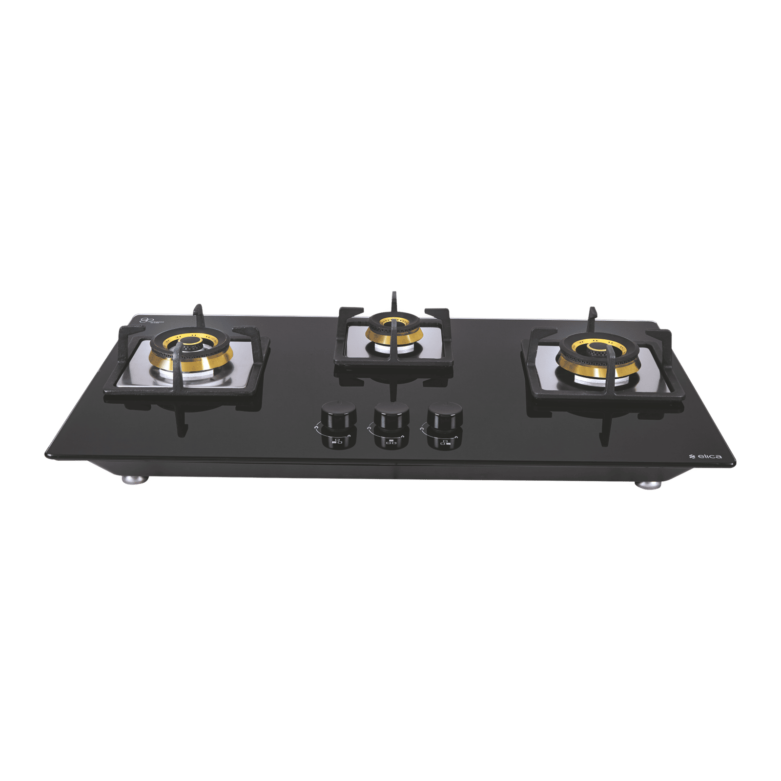 Elica FLEXI FB HCT 375 DX Toughened Glass Top 3 Burner Automatic Electric Hob (Cast Iron Grid, Black)_6