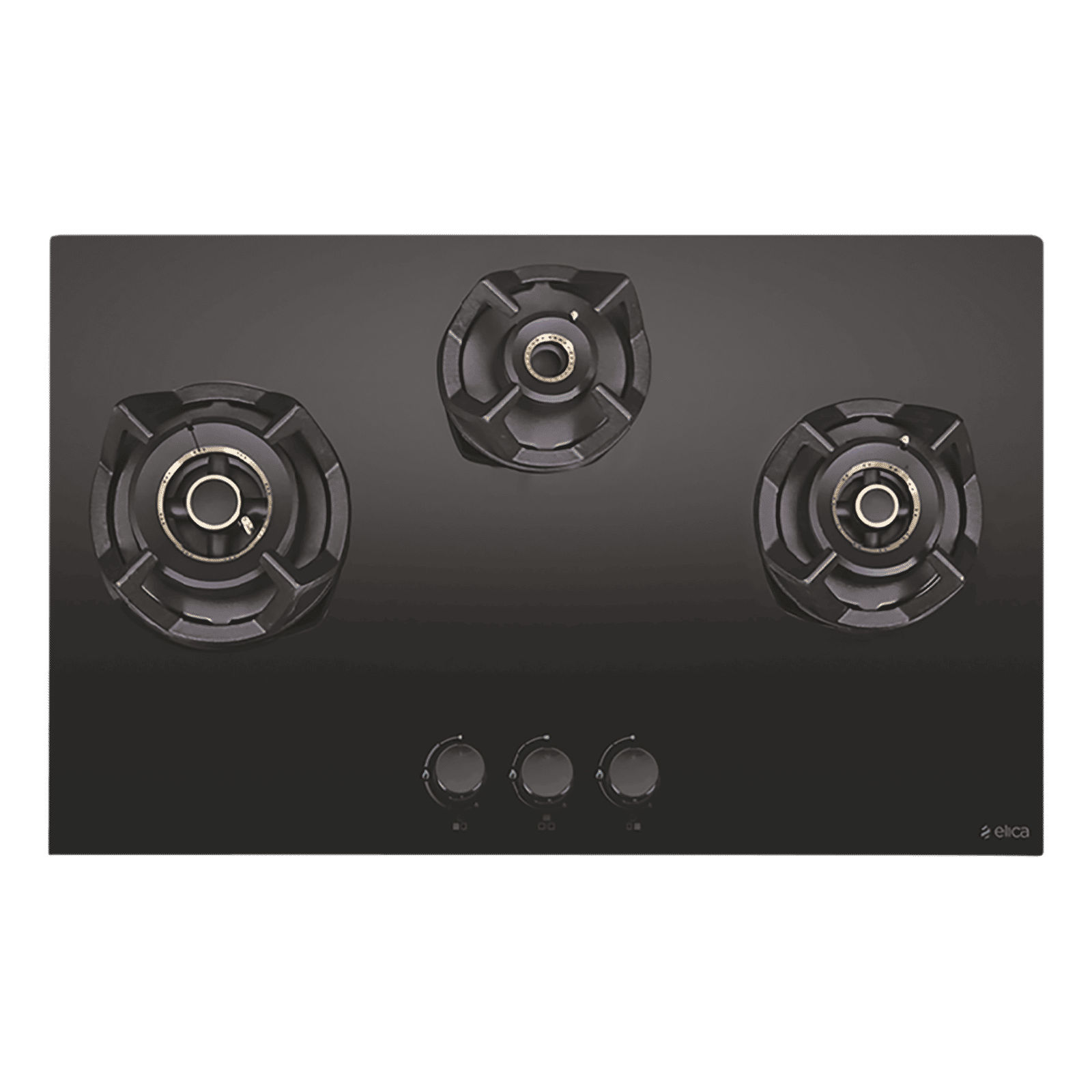Elica CLASSIC AB MFC 3B 75 MT Glass Top 3 Burner Automatic Electric Hob (Multi Flame Control, Black) Elica CLASSIC AB MFC 3B 75 MT Glass Top 3 Burner Automatic Electric Hob (Multi Flame Control, Black)_1