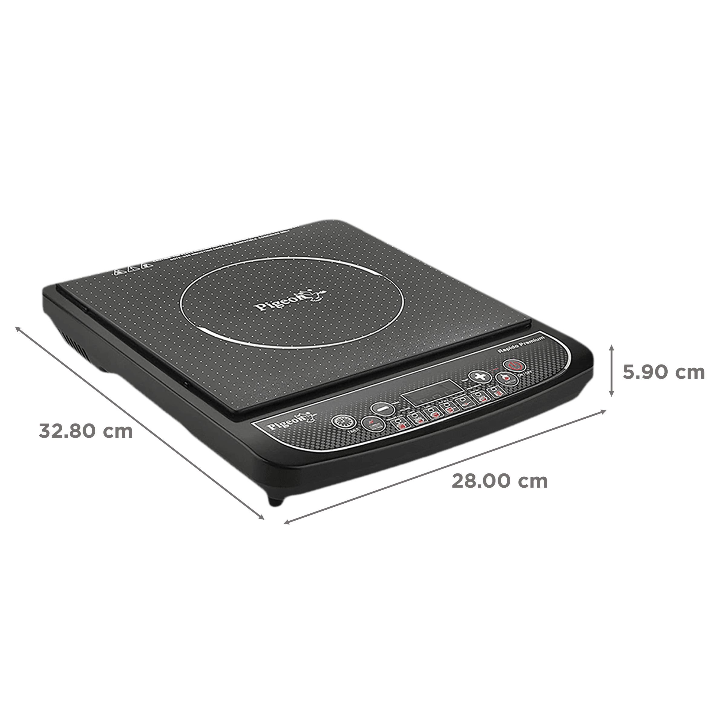 Pigeon Rapido Premium 1800W Induction Cooktop with 7 Preset Menus_2