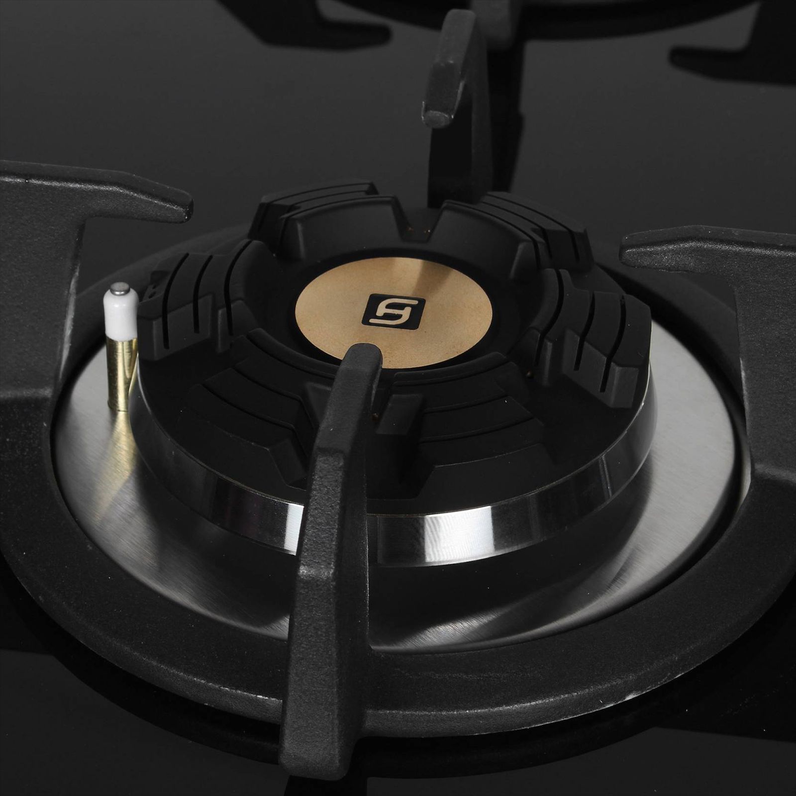 Faber Maxus HT604 CRS BR CI AI Tempered Glass Top 4 Burner Automatic Hob (Heat Resistant, Black) Faber Maxus HT604 CRS BR CI AI Tempered Glass Top 4 Burner Automatic Hob (Heat Resistant, Black)_4