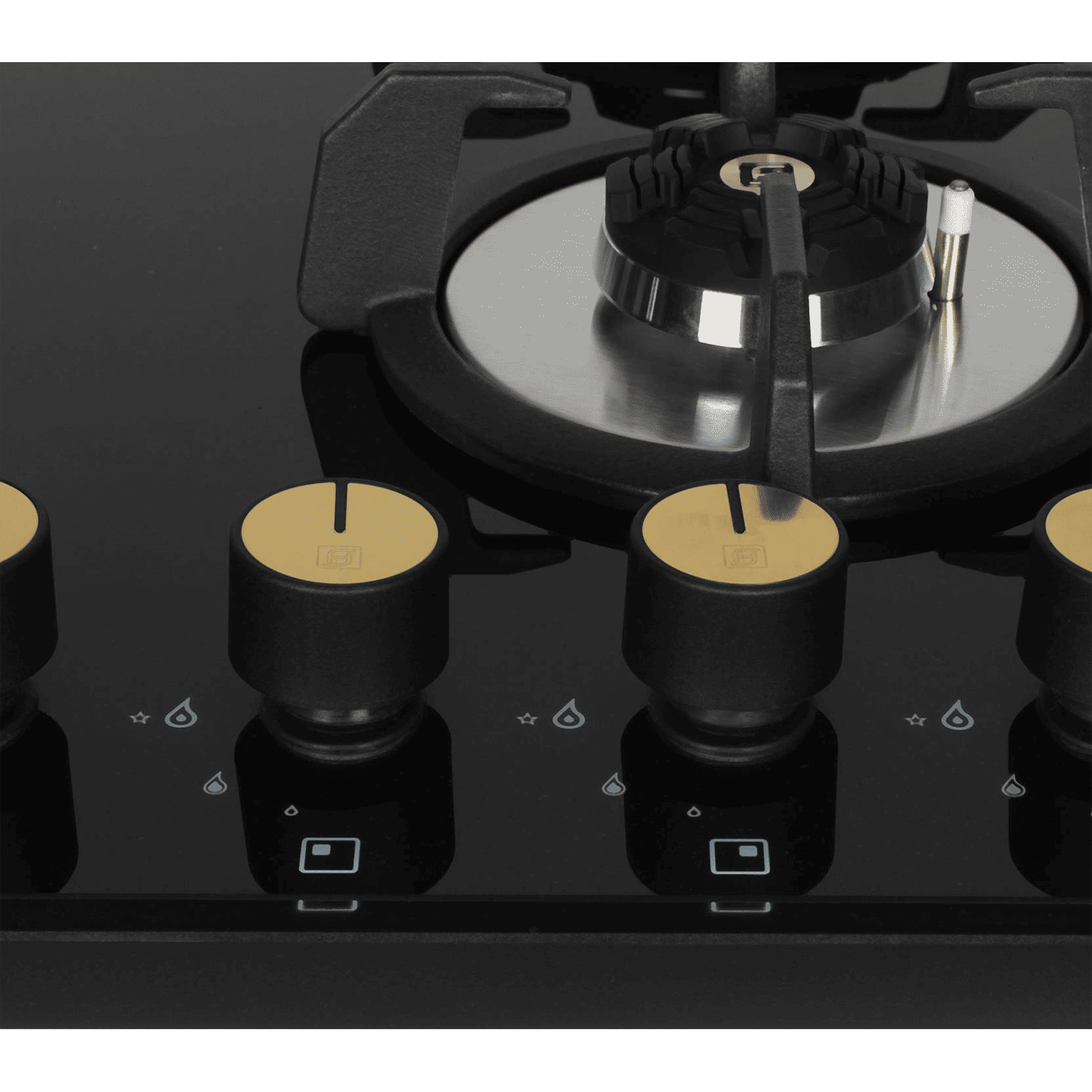 Faber Maxus HT604 CRS BR CI AI Tempered Glass Top 4 Burner Automatic Hob (Heat Resistant, Black) Faber Maxus HT604 CRS BR CI AI Tempered Glass Top 4 Burner Automatic Hob (Heat Resistant, Black)_5