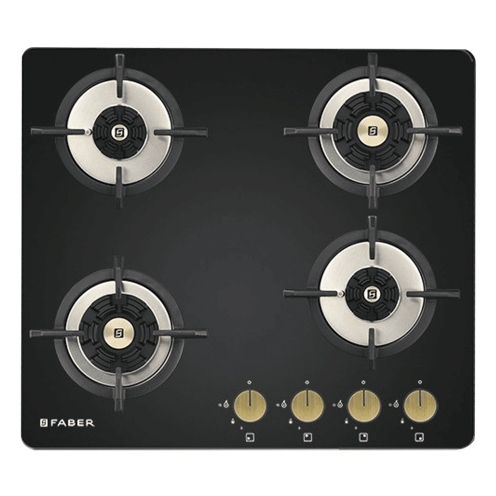 Faber Maxus HT604 CRS BR CI AI Tempered Glass Top 4 Burner Automatic Hob (Heat Resistant, Black) Faber Maxus HT604 CRS BR CI AI Tempered Glass Top 4 Burner Automatic Hob (Heat Resistant, Black)_6