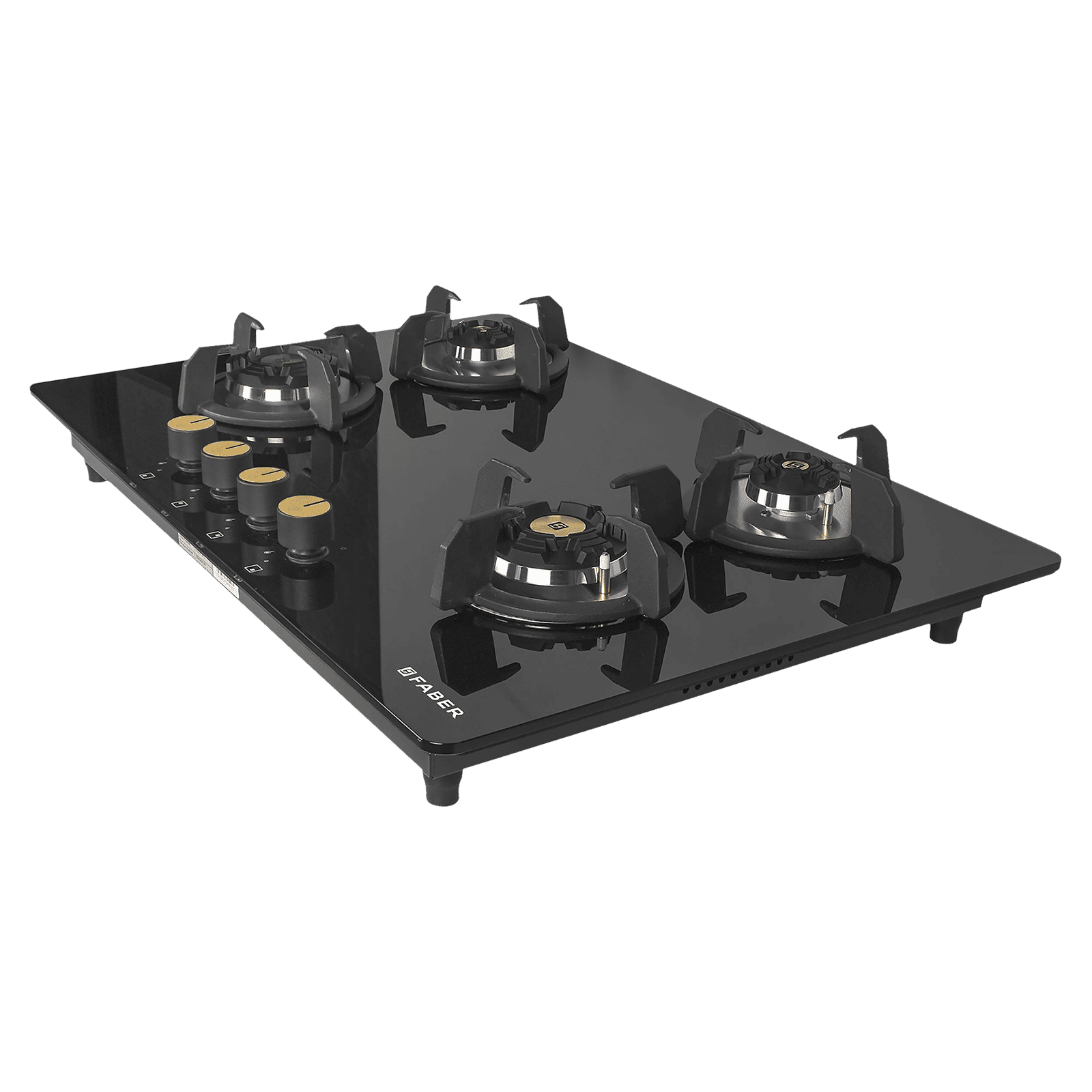 Faber Maxus HT784 CRS BR CI AI Toughened Glass Top 4 Burner Automatic Hob (High Quality Knob, Black)_9