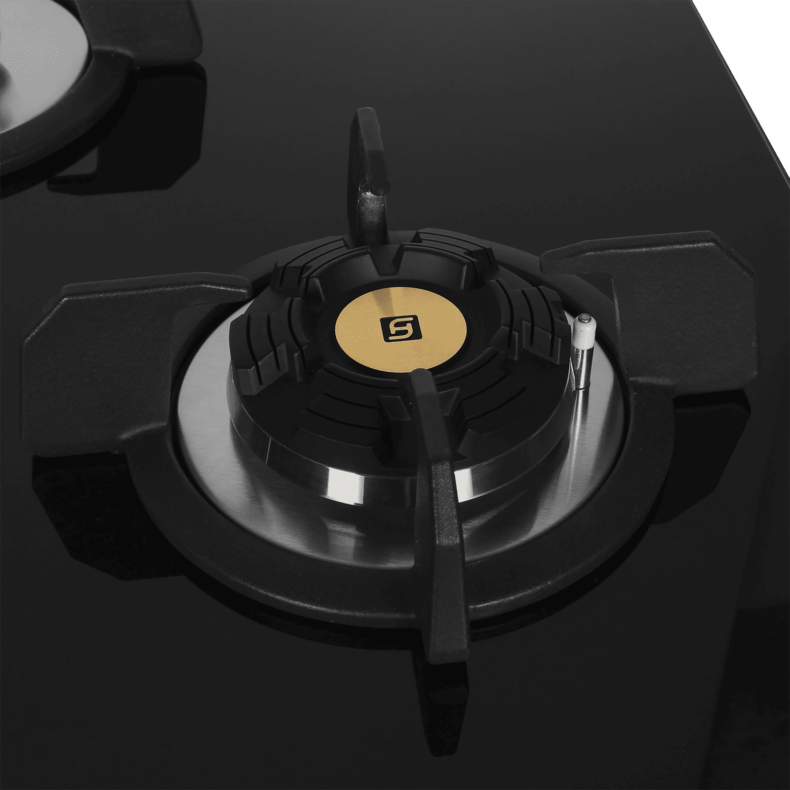 Faber Maxus HT904 CRS BR CI AI Toughened Glass Top 4 Burner Automatic Hob (High Quality Knob, Black) Faber Maxus HT904 CRS BR CI AI Toughened Glass Top 4 Burner Automatic Hob (High Quality Knob, Black)_4