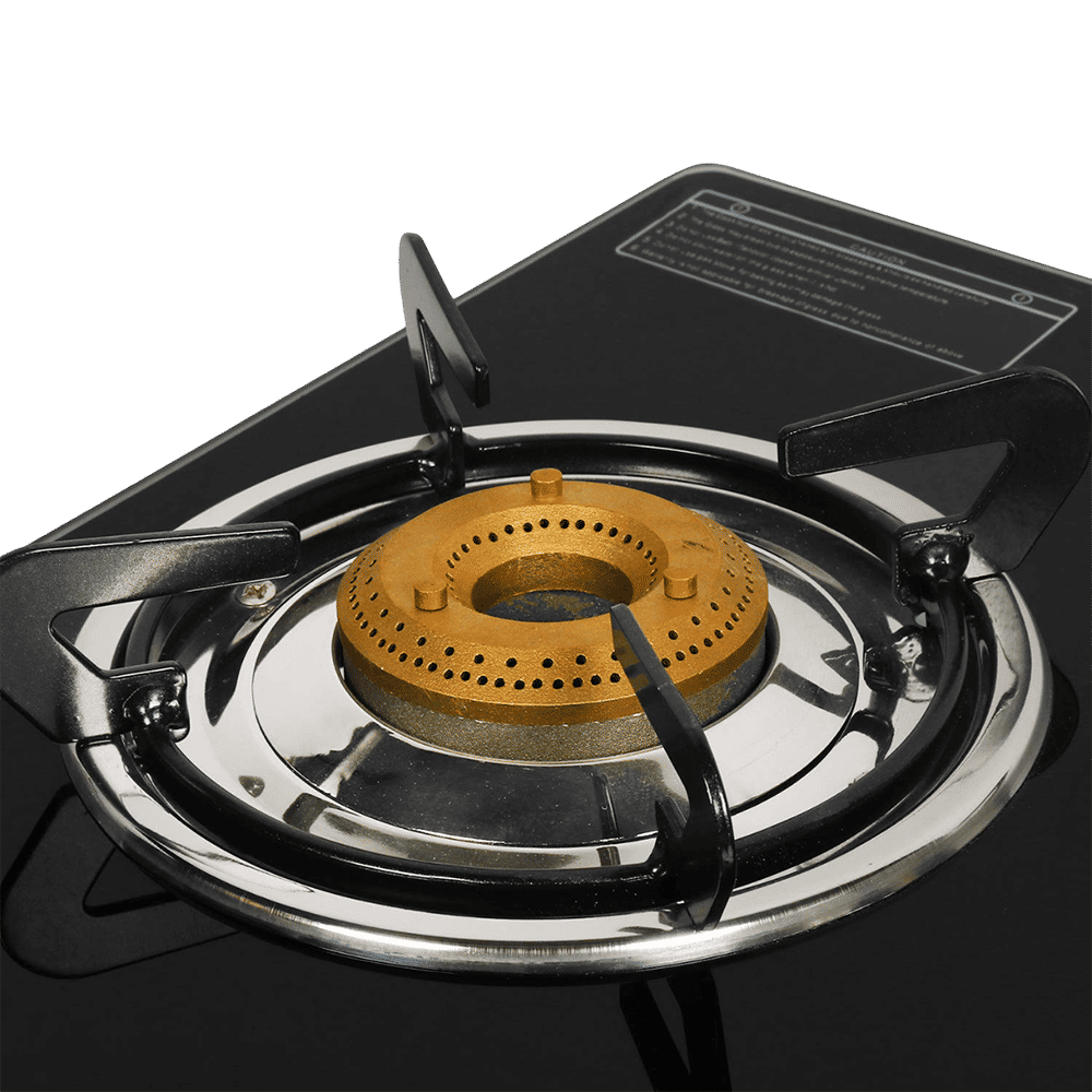 Faber Power 3BB BK Tempered Glass Top 3 Burner Manual Gas Stove (Feather Touch Knob Control, Black)_4