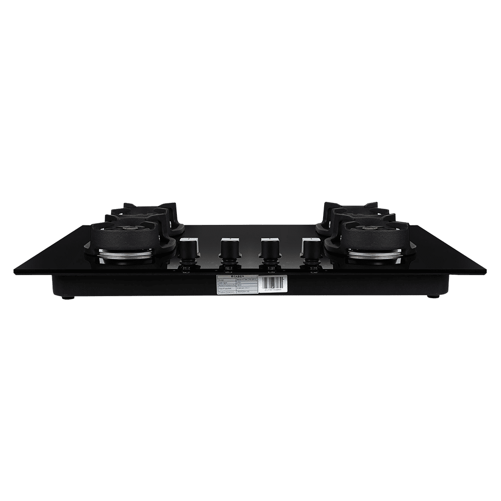 Faber Nexus IND HT784 CRS BR CI AI Toughened Glass Top 4 Burner Automatic Hob (Heavy Duty Pan Support, Black)_10