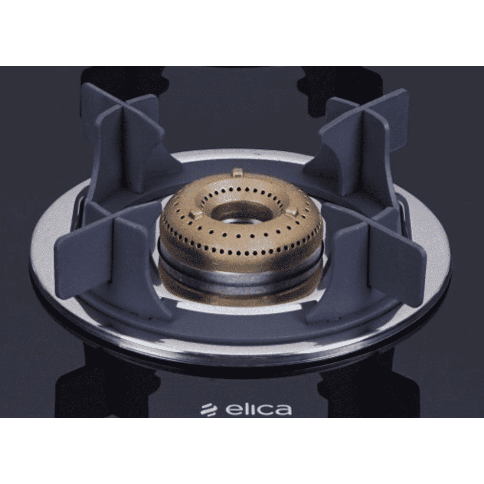 Elica 694 CT VETRO 2J (TKN CROWN DT SERIES) Toughened Glass Top 4 Burner Manual Gas Stove (Ultra Slim Frame, Black)_8