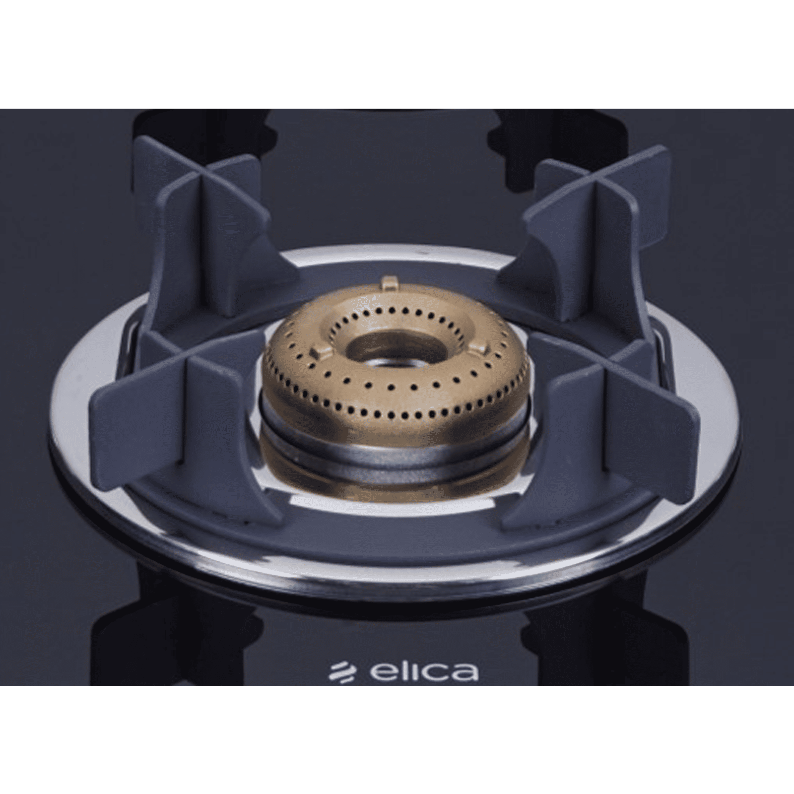 Elica 694 CT VETRO 2J (TKN CROWN DT SERIES) Toughened Glass Top 4 Burner Manual Gas Stove (Ultra Slim Frame, Black)_4