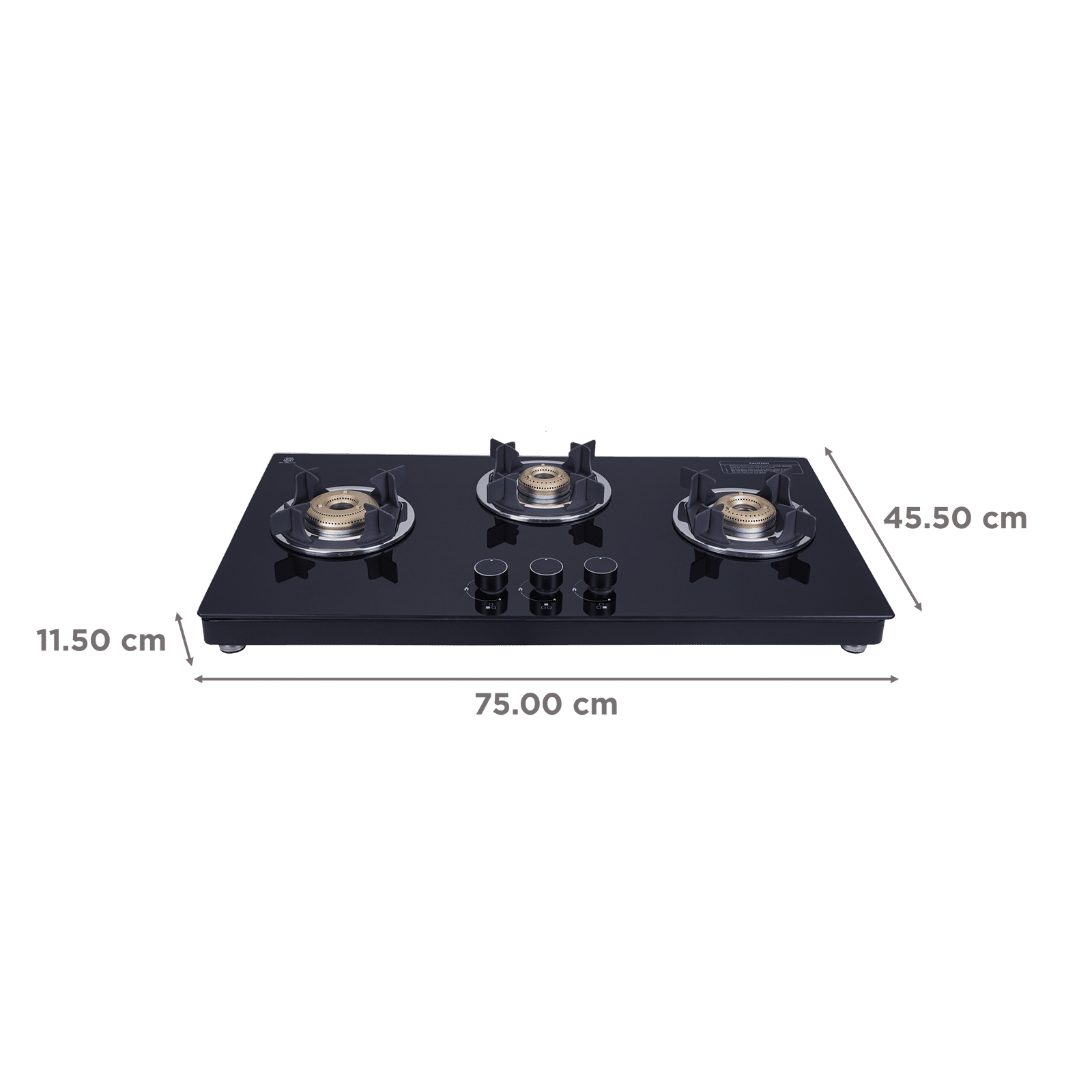 elica 773 CT VETRO (TKN CROWN DT SERIES) Toughened Glass Top 3 Burner Automatic Gas Stove (Ultra Slim Frame, Black) elica 773 CT VETRO (TKN CROWN DT SERIES) Toughened Glass Top 3 Burner Automatic Gas Stove (Ultra Slim Frame, Black)_2