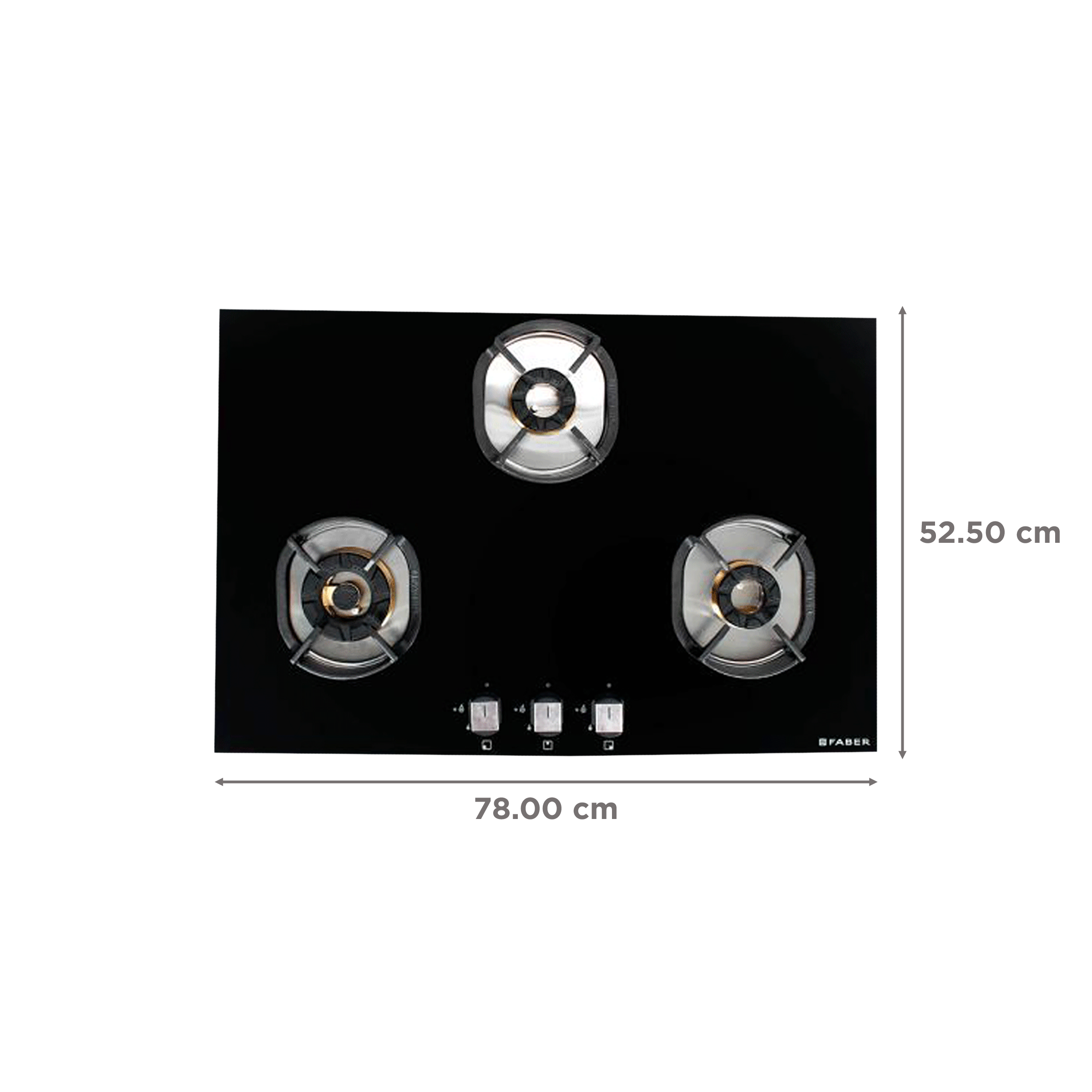 Faber Nexus IND HT783 CRS BR CI AI Toughened Glass Top 3 Burner Automatic Hob (Heat Resistant, Black) Faber Nexus IND HT783 CRS BR CI AI Toughened Glass Top 3 Burner Automatic Hob (Heat Resistant, Black)_2