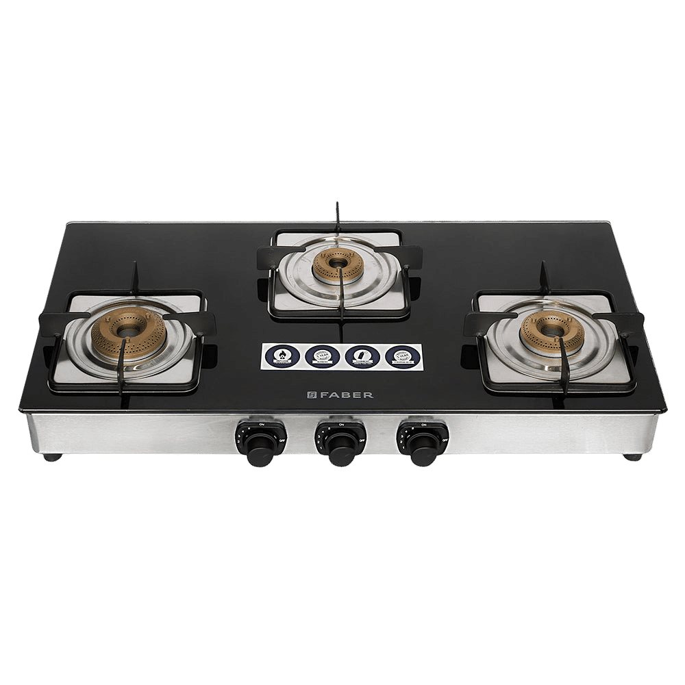 FABER Supreme Plus C 3 Burner Manual Hob (Black) FABER Supreme Plus C 3 Burner Manual Hob (Black)_1