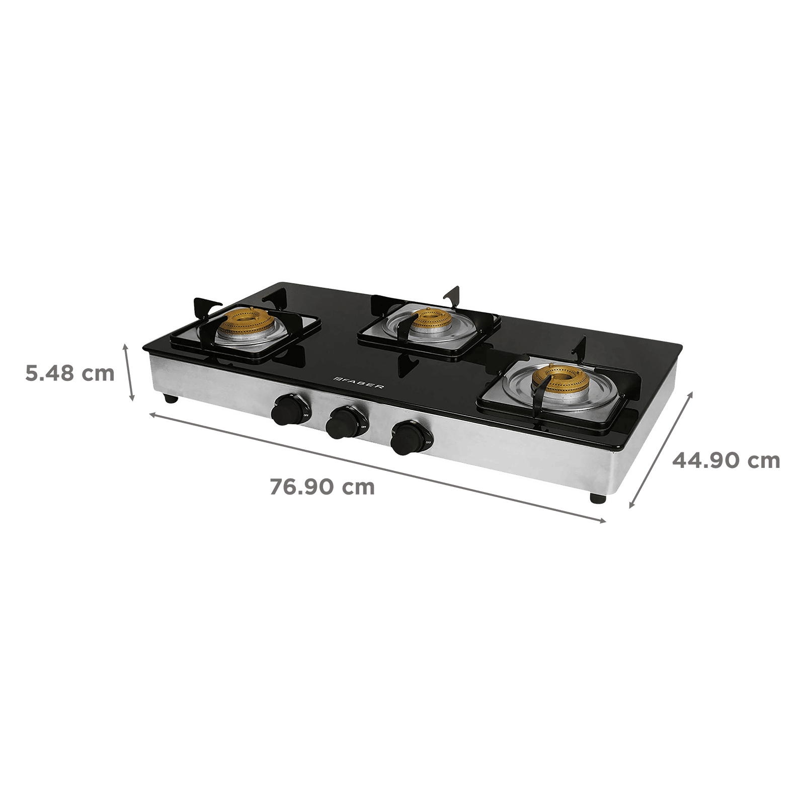 FABER Supreme Plus C 3 Burner Manual Hob (Black) FABER Supreme Plus C 3 Burner Manual Hob (Black)_2