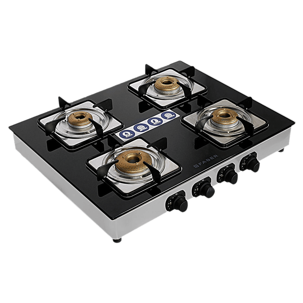 FABER Supreme Plus C 4BB AI 4 Burner Manual Hob (Euro Coating Square Pan Support, Black) FABER Supreme Plus C 4BB AI 4 Burner Manual Hob (Euro Coating Square Pan Support, Black)_13