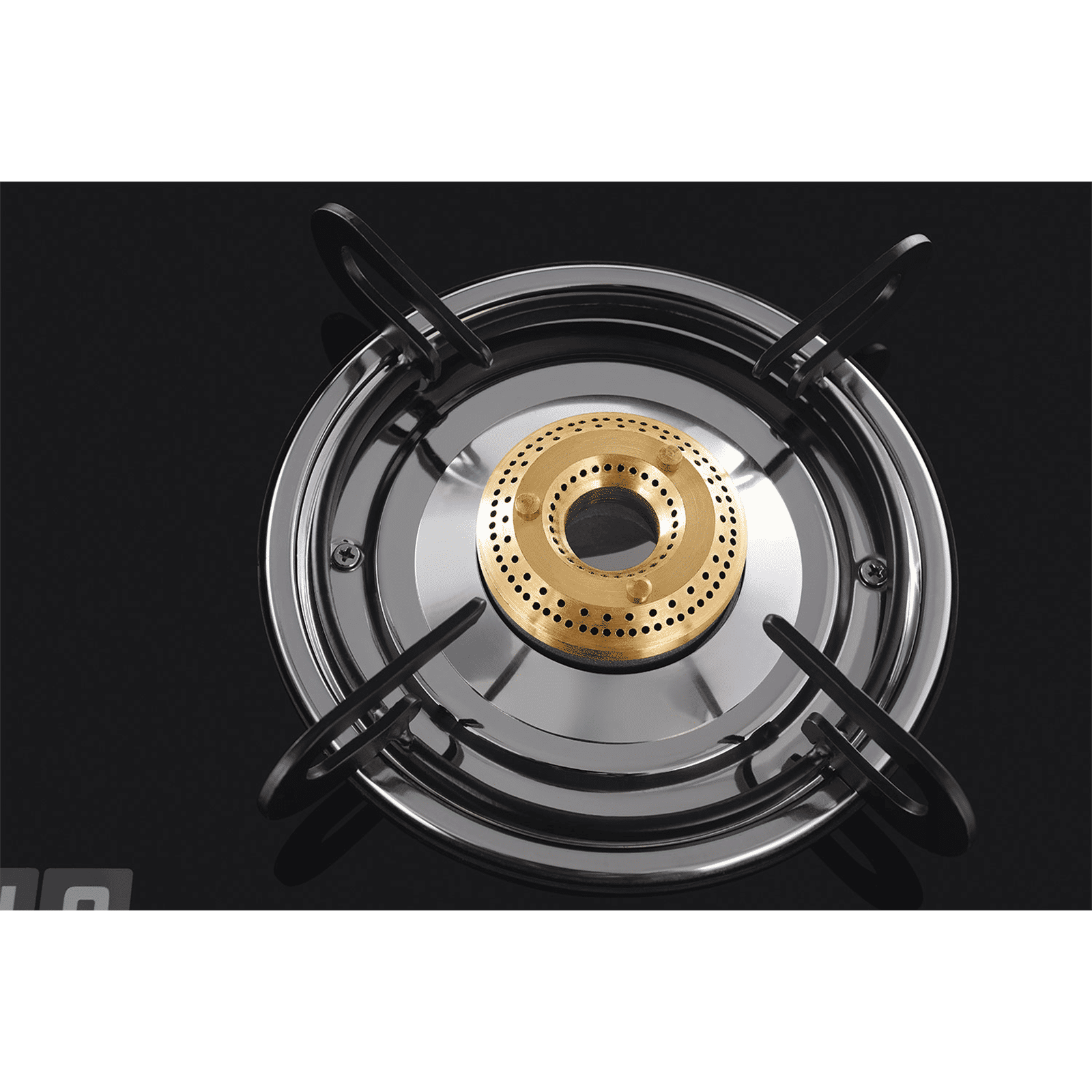 USHA Ebony GS2001 Toughened Glass Top 2 Burner Manual Gas Stove (Slim Line Design, Black) USHA Ebony GS2001 Toughened Glass Top 2 Burner Manual Gas Stove (Slim Line Design, Black)_4