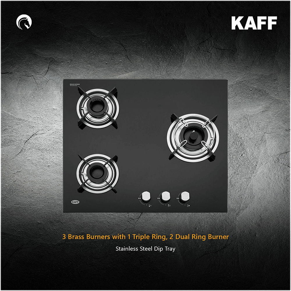 KAFF HBR 603 B Tempered Glass Top 3 Burner Automatic Electric Hob (Matte Enamelled Pan Support, Black) KAFF HBR 603 B Tempered Glass Top 3 Burner Automatic Electric Hob (Matte Enamelled Pan Support, Black)_11
