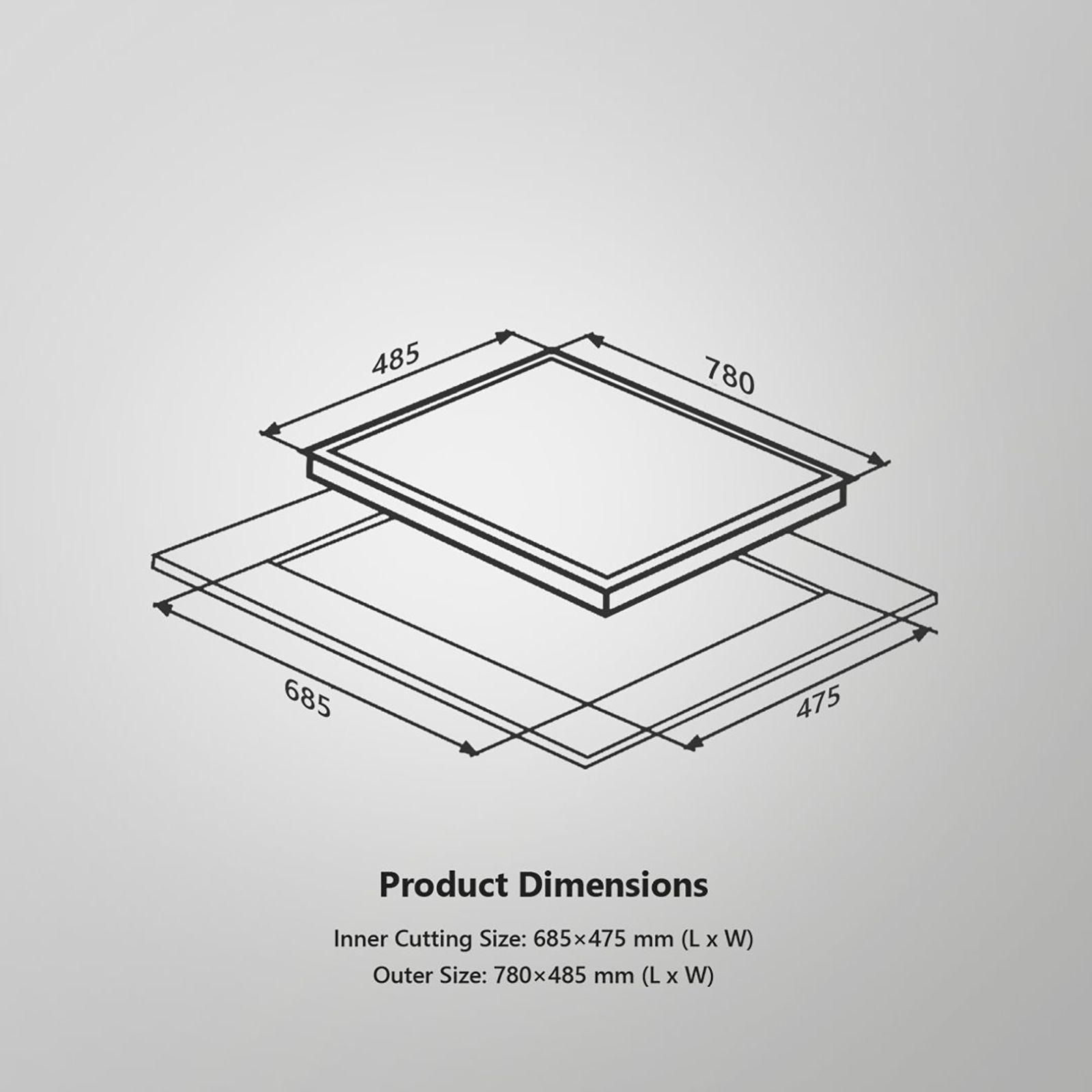KAFF Crista Tempered Glass Top 3 Burner Automatic Hob (Matte Enamelled Pan Support, Black)_20