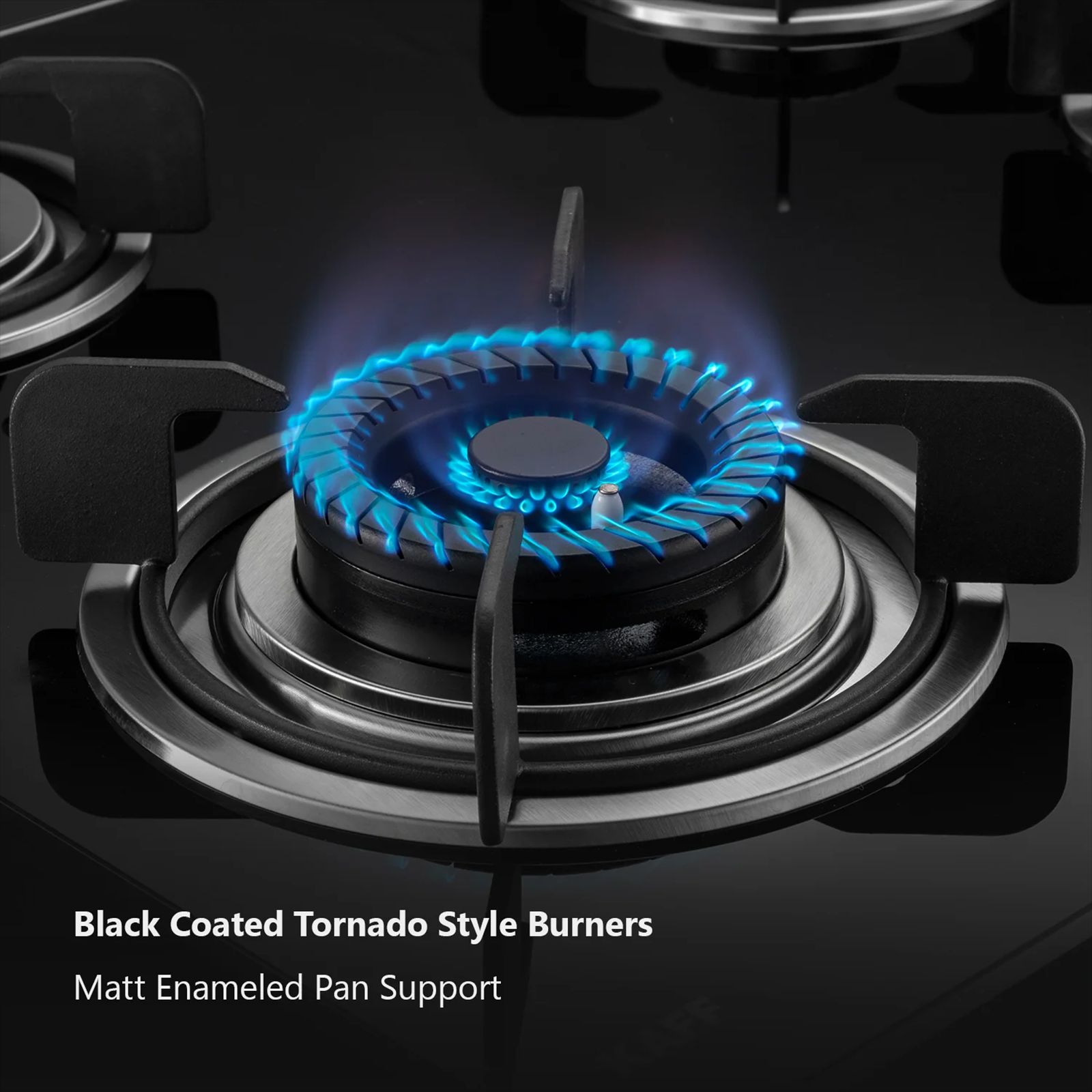 KAFF Crista Tempered Glass Top 4 Burner Automatic Electric Hob (Matte Enamelled Pan Support, Black) KAFF Crista Tempered Glass Top 4 Burner Automatic Electric Hob (Matte Enamelled Pan Support, Black)_8