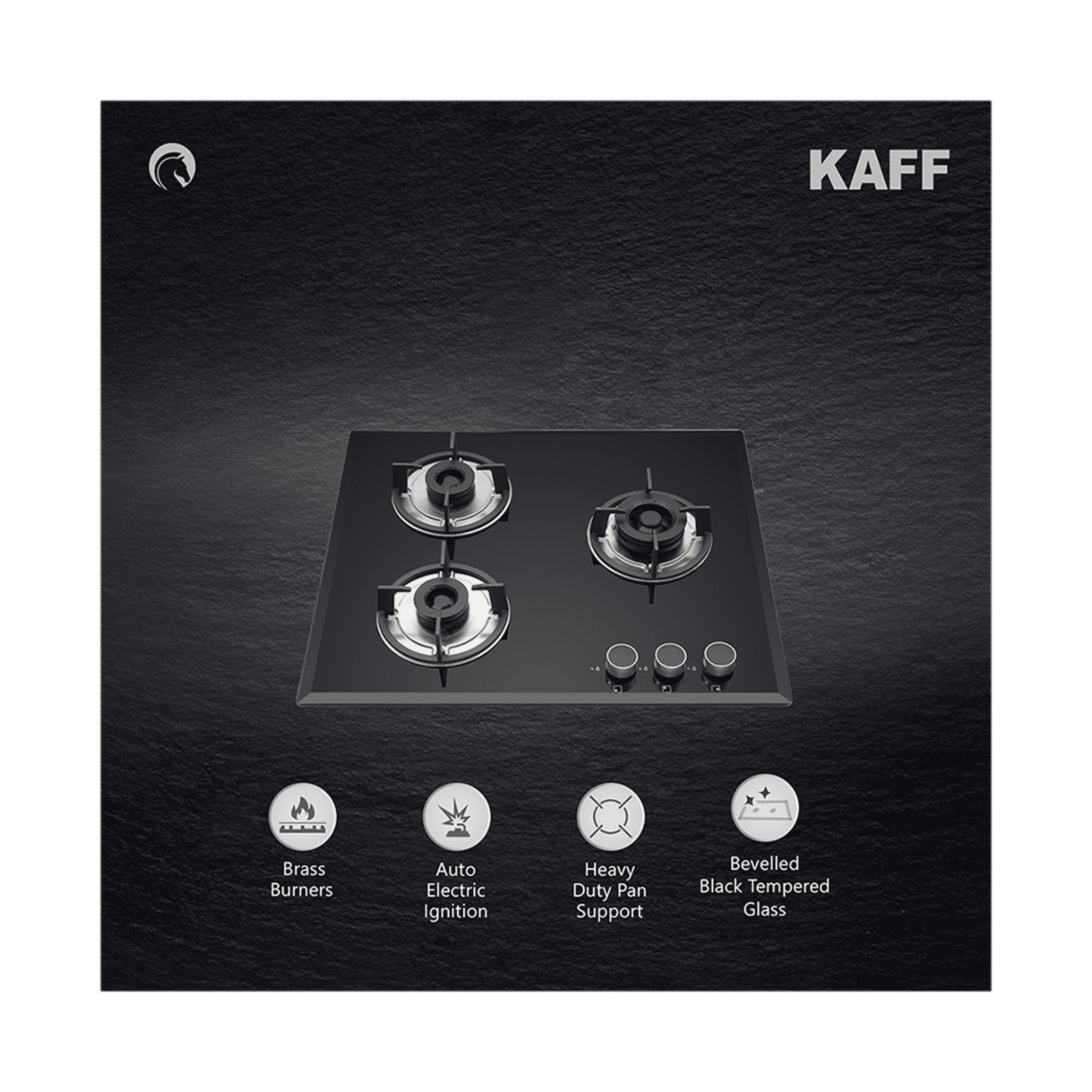 KAFF FBB 603 Tempered Glass Top 3 Burner Automatic Electric Hob (Enamelled Matt Finish Grills, Black) KAFF FBB 603 Tempered Glass Top 3 Burner Automatic Electric Hob (Enamelled Matt Finish Grills, Black)_8
