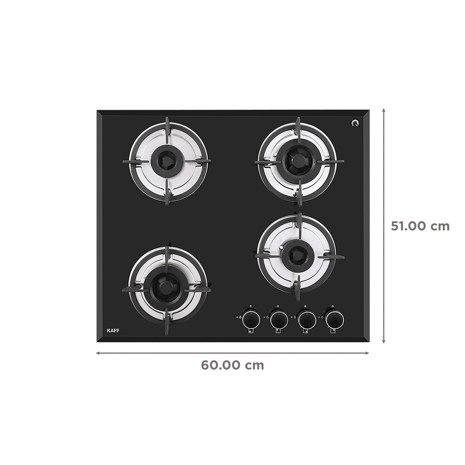 KAFF FBB 604 Tempered Glass Top 4 Burner Automatic Electric Hob (Enamelled Matt Finish Grills, Black) KAFF FBB 604 Tempered Glass Top 4 Burner Automatic Electric Hob (Enamelled Matt Finish Grills, Black)_2